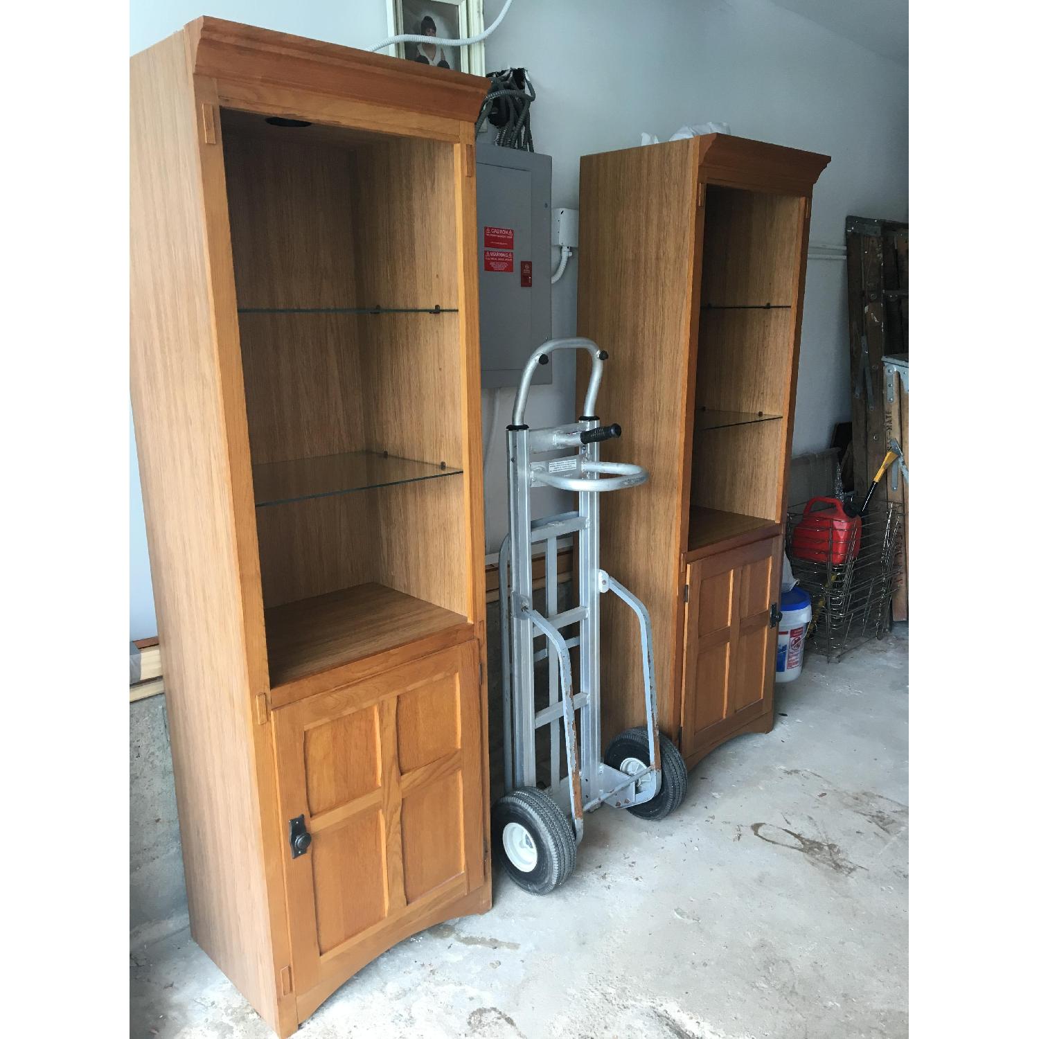 Light Oak Wall Units - image-1