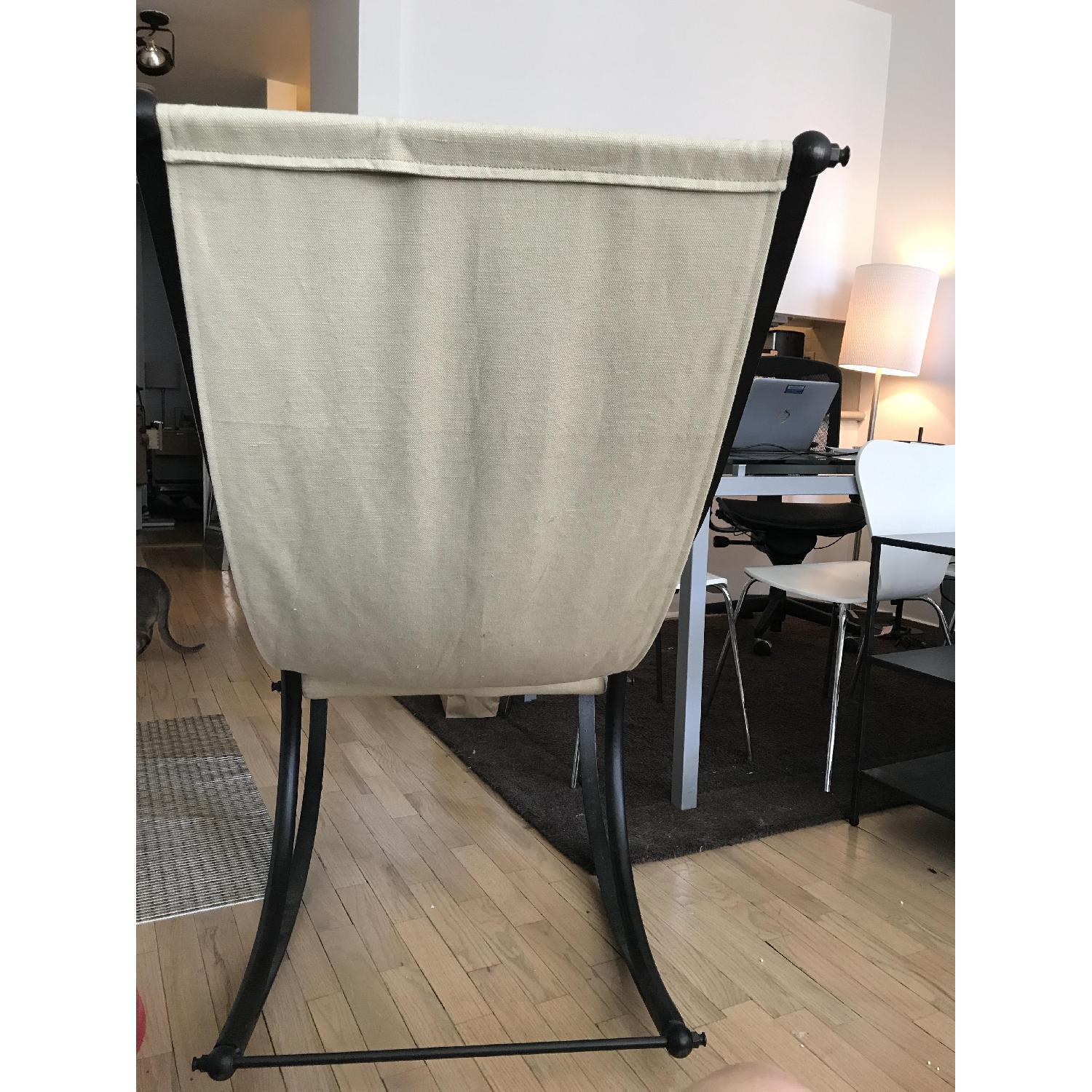 Restoration Hardware Linen Rocking Chair - image-4
