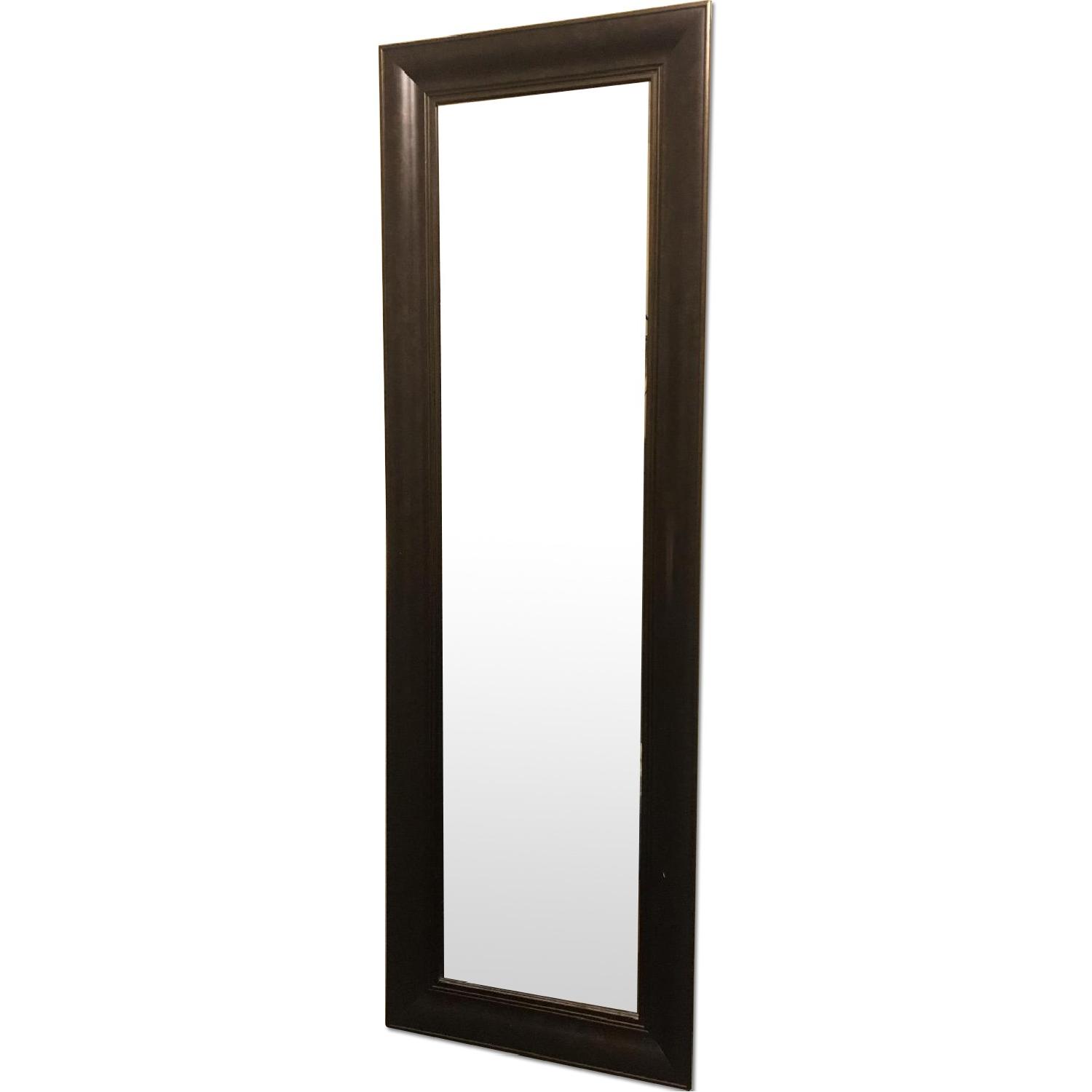Black/Brown Framed Mirror - image-0