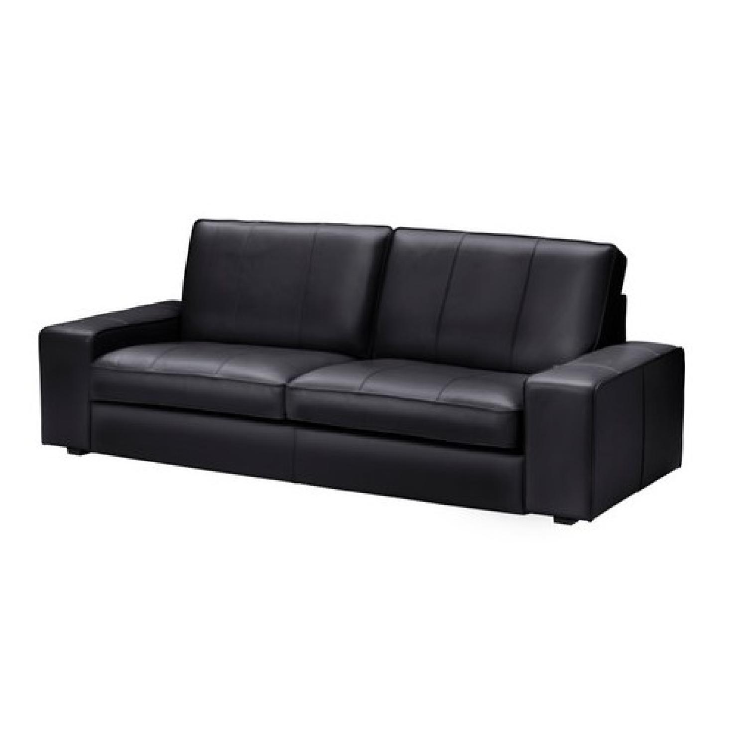 Ikea Kivik Leather Sofa - image-0