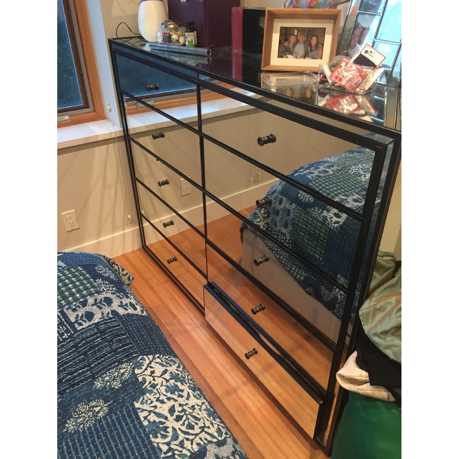 Restoration Hardware Strand 10-Drawer Mirrored Dresser - image-1
