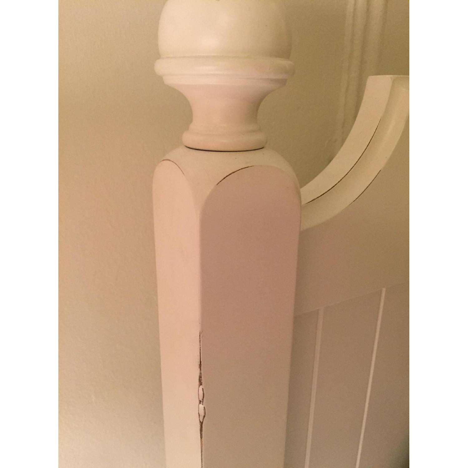 Pottery Barn Teen White Full Bed Frame - image-3