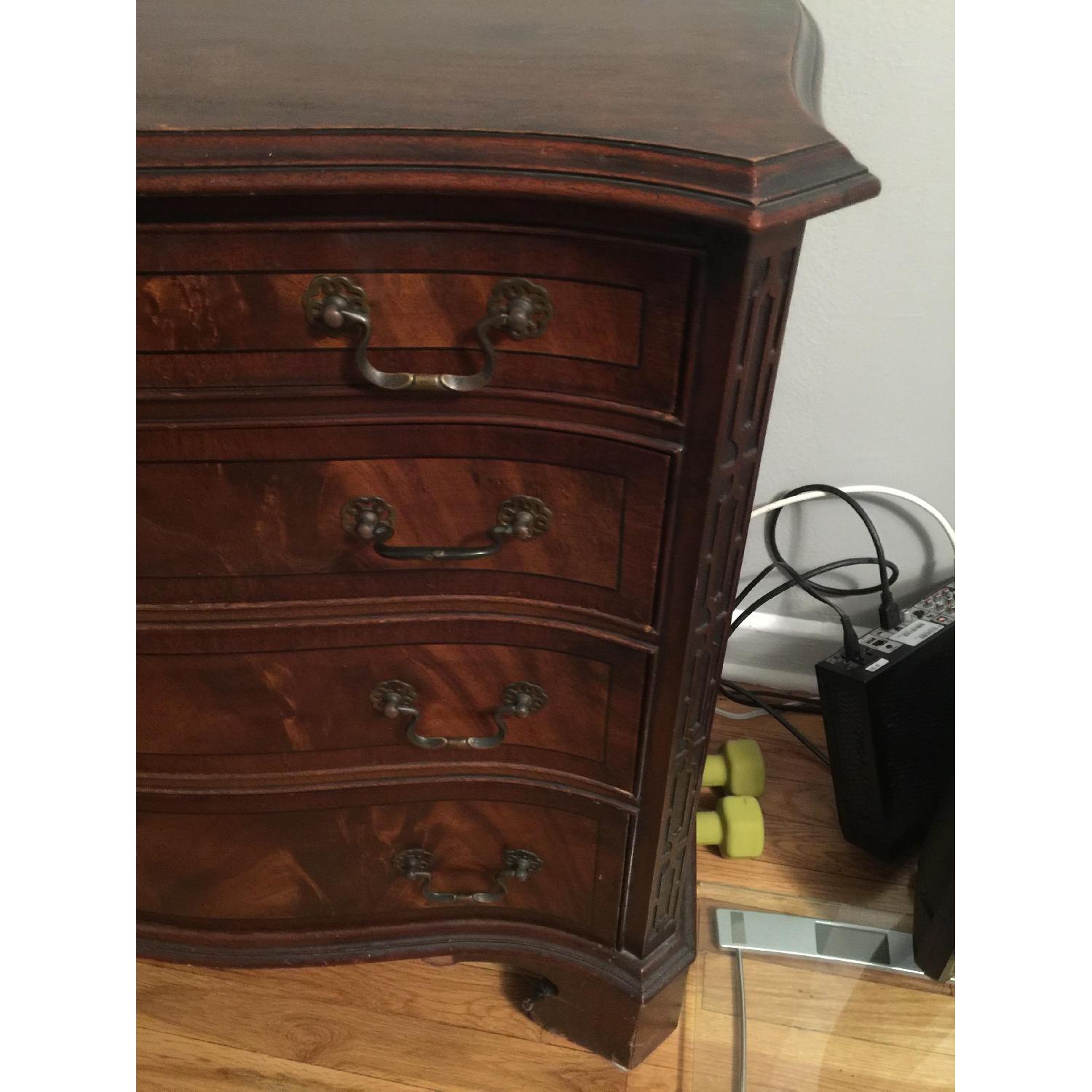 Vintage Dark Wood Dresser - image-2