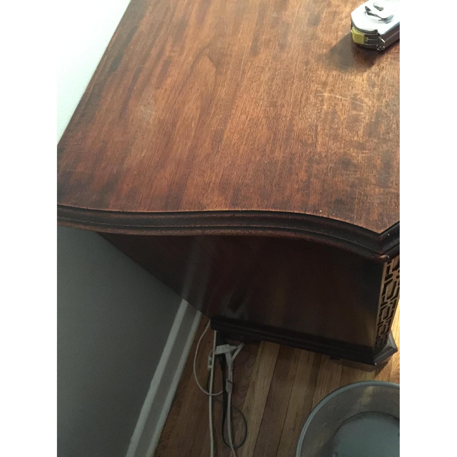 Vintage Dark Wood Dresser - image-3