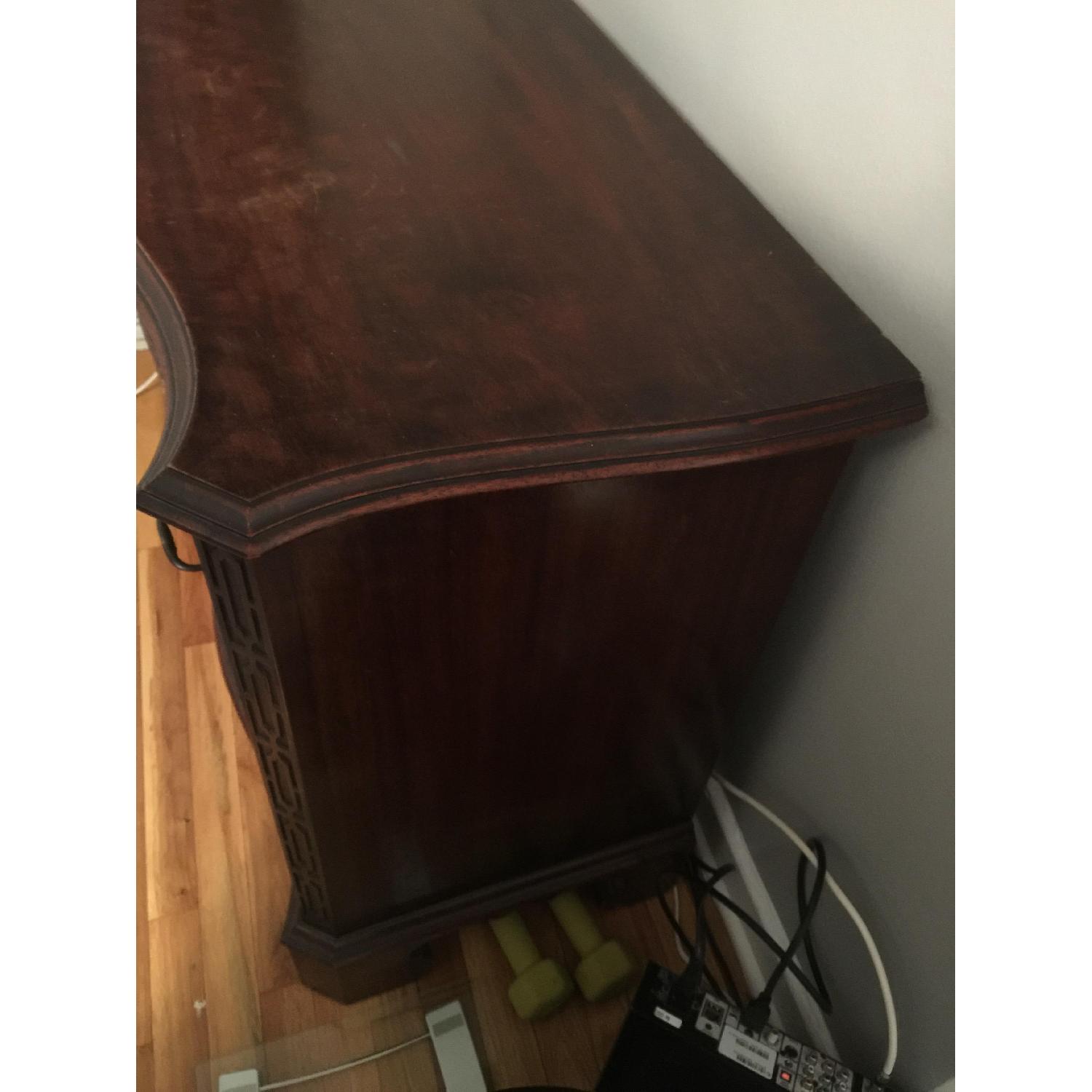 Vintage Dark Wood Dresser - image-5