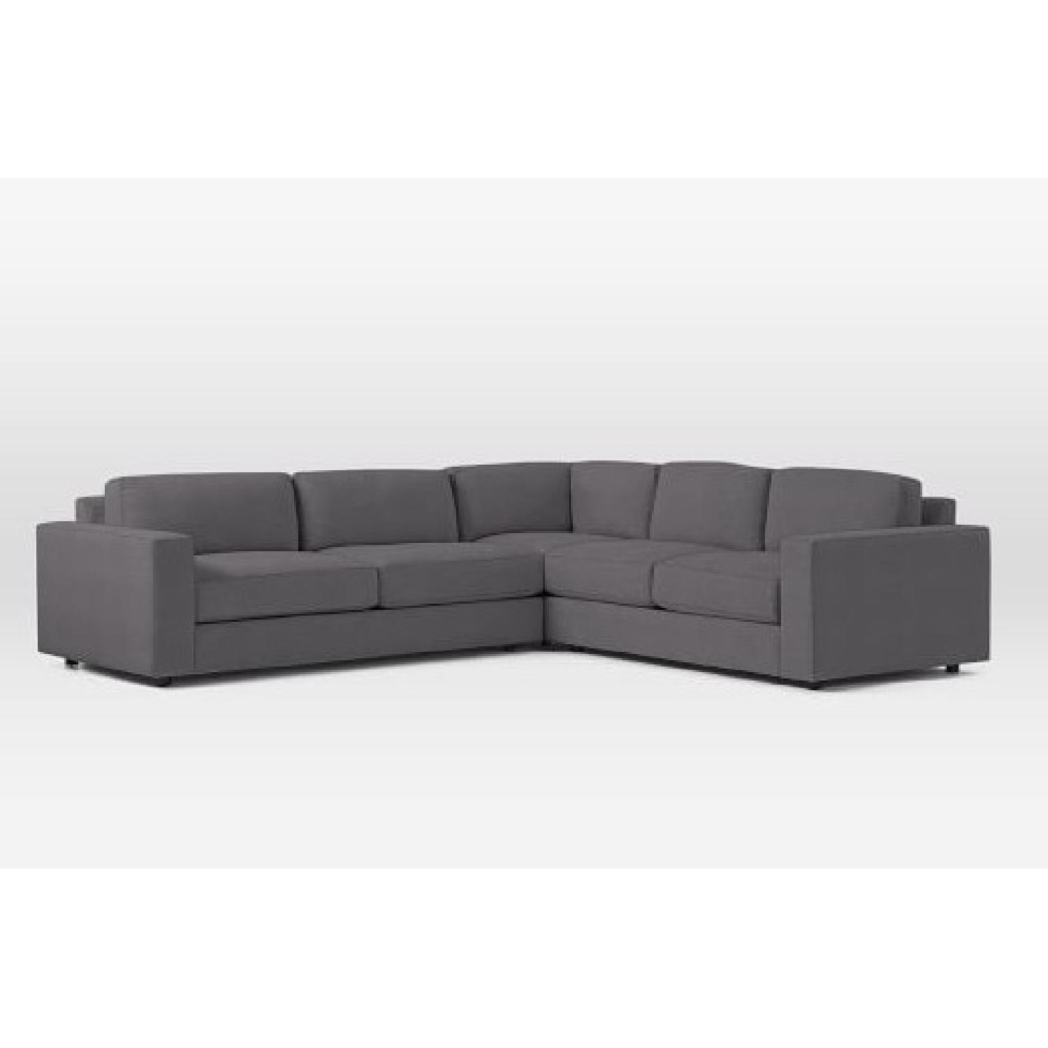 West Elm Urban 3 Piece Sectional Sofa AptDeco