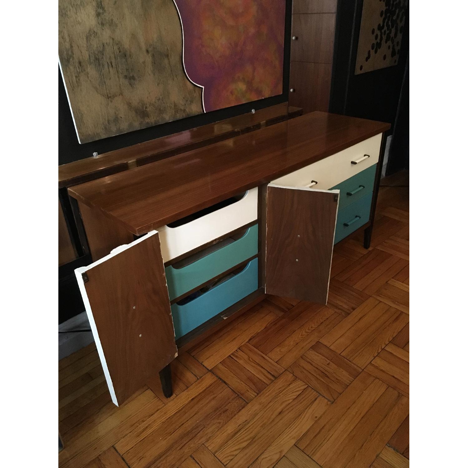 Vintage Hand-Painted Mid-Century Modern Dresser - image-5