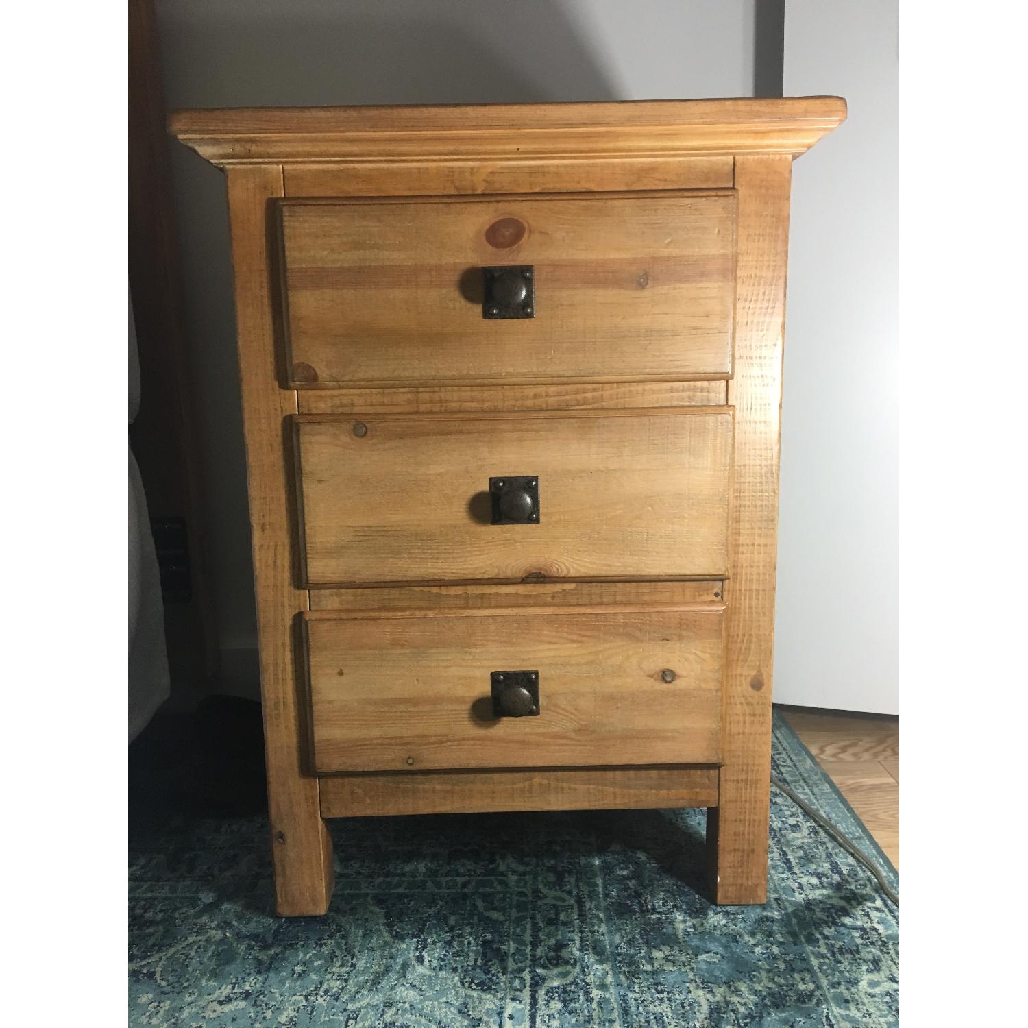Pottery Barn Mason Wood Bedside Table - image-1