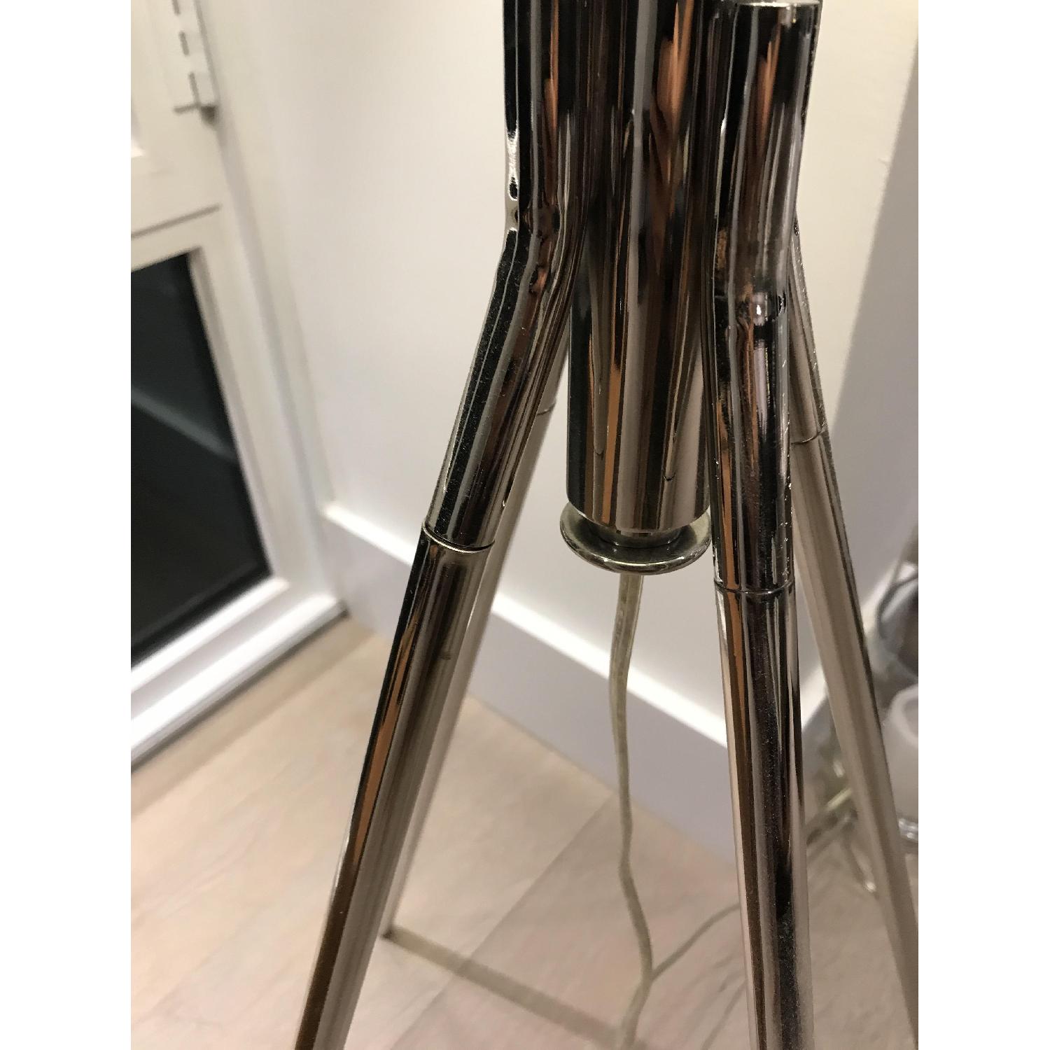 West Elm Adjustable Metal Floor Lamp in Polished Nickel - image-4