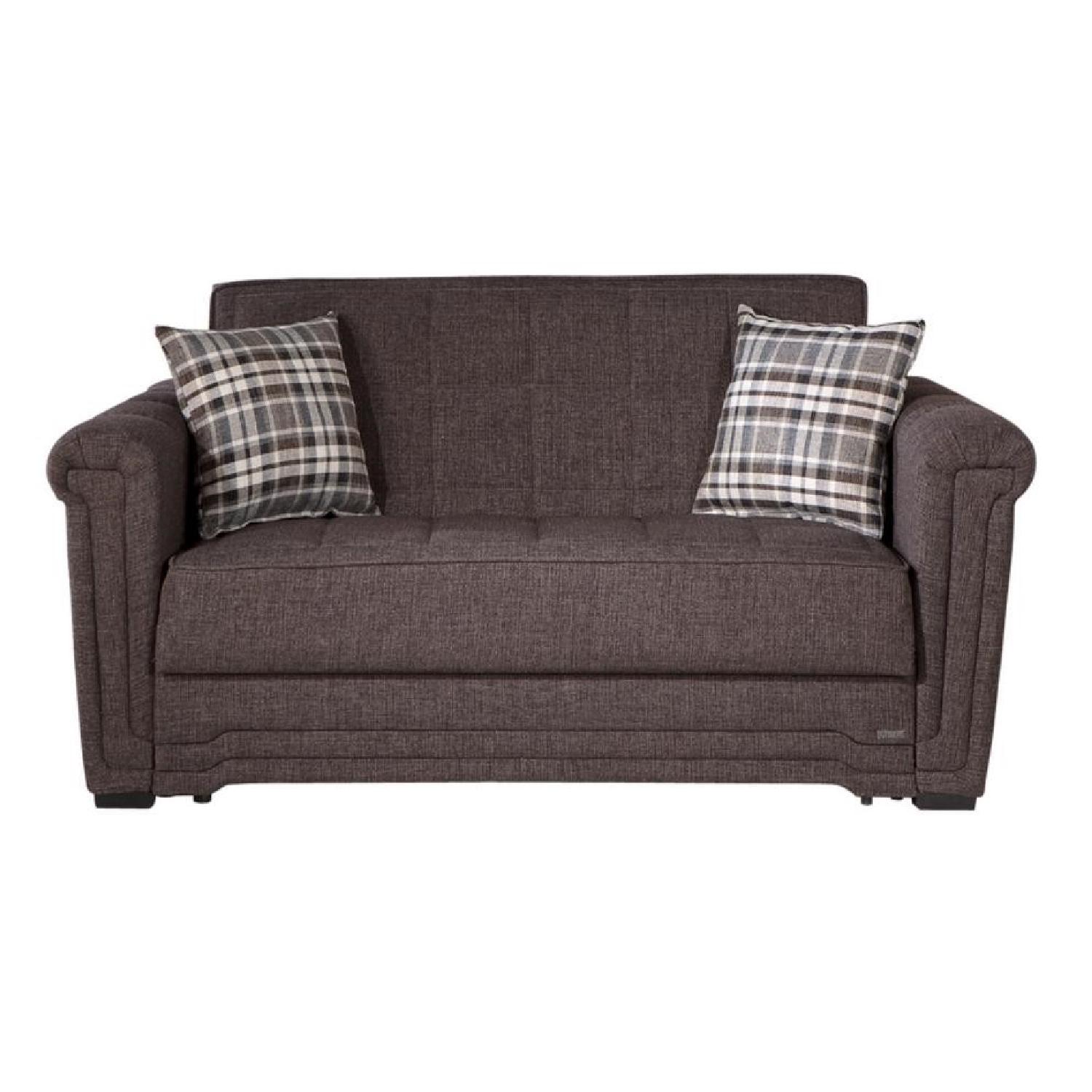 Sunset International Victoria Andre Dark Brown Full Size Sofa Bed - image-0