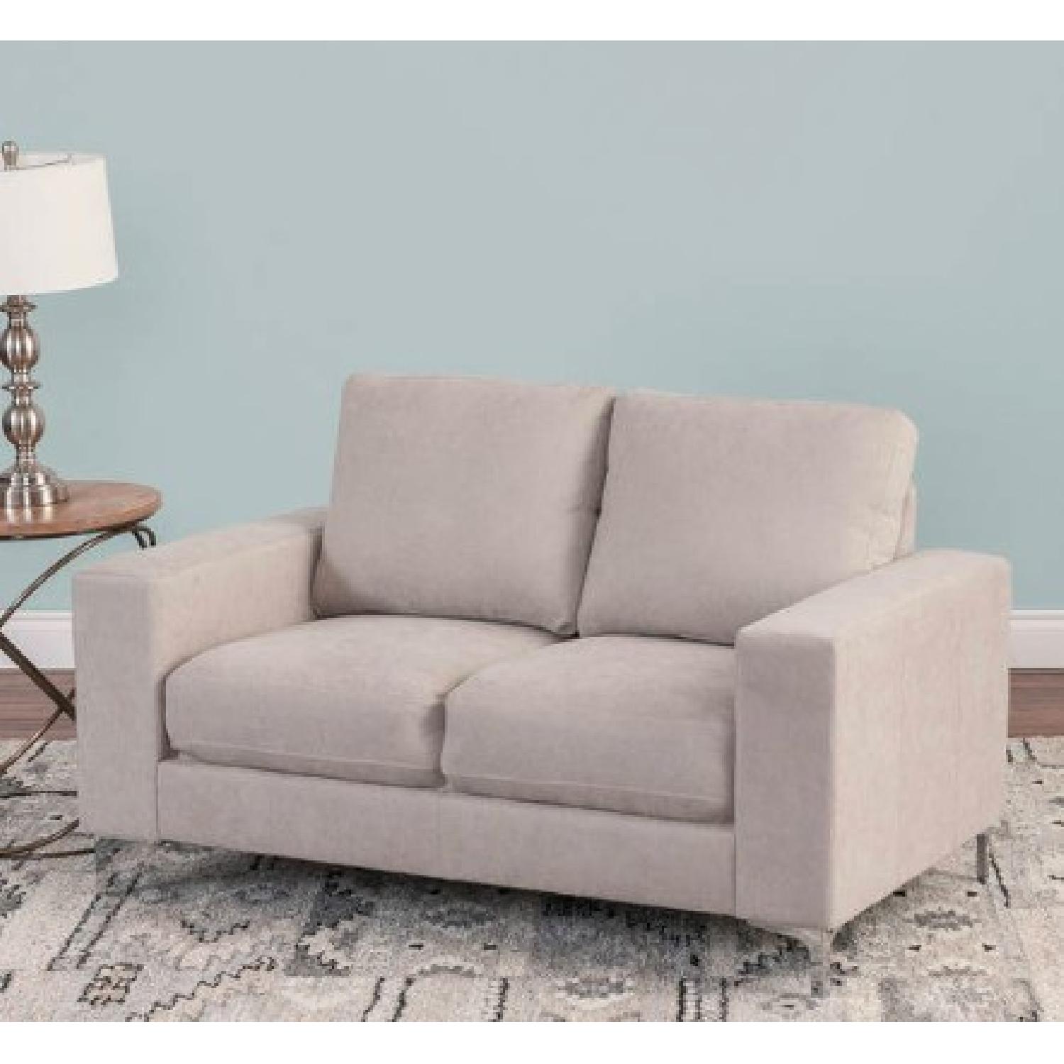 Corliving Cory Chenille Fabric Loveseat - image-1