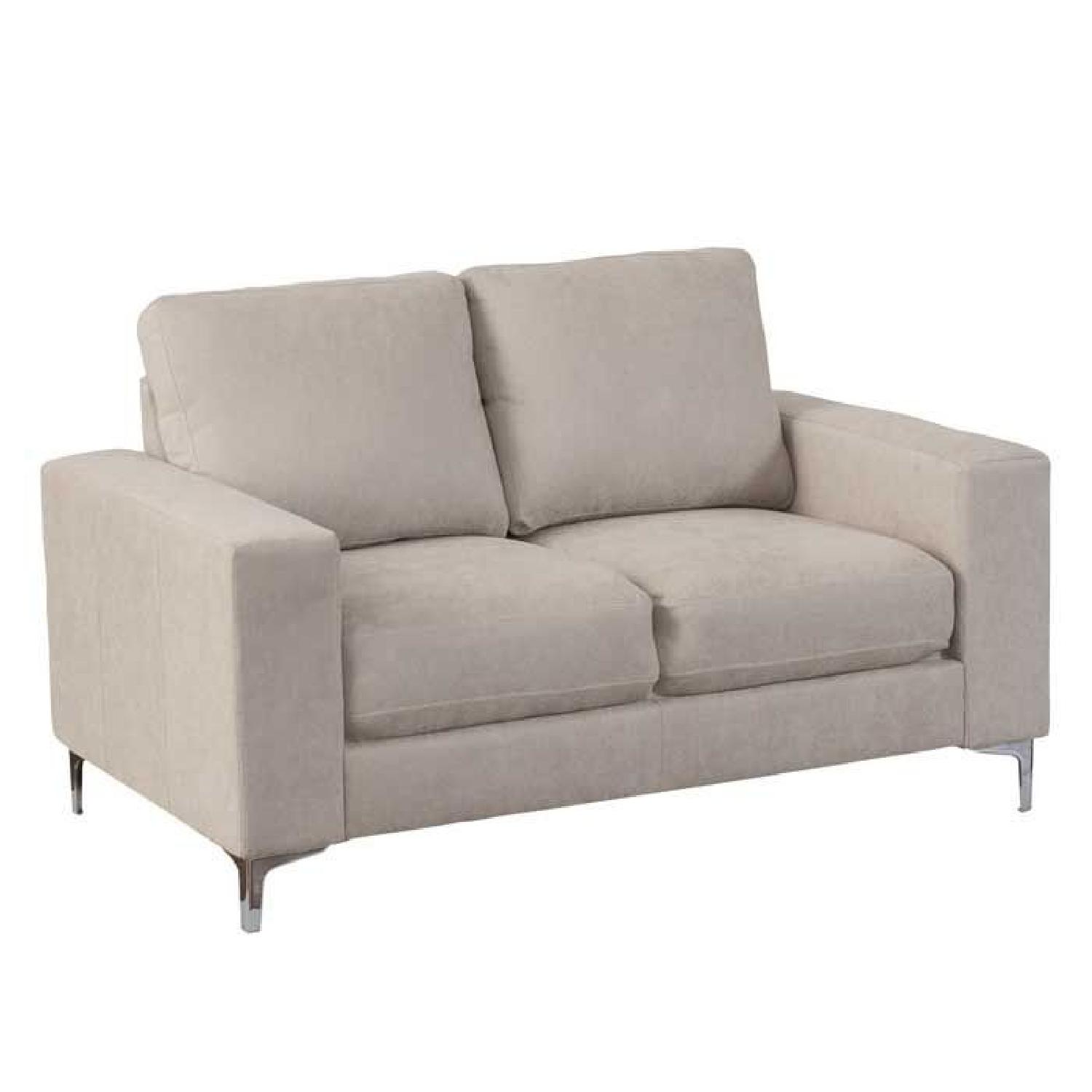 Corliving Cory Chenille Fabric Loveseat - image-0