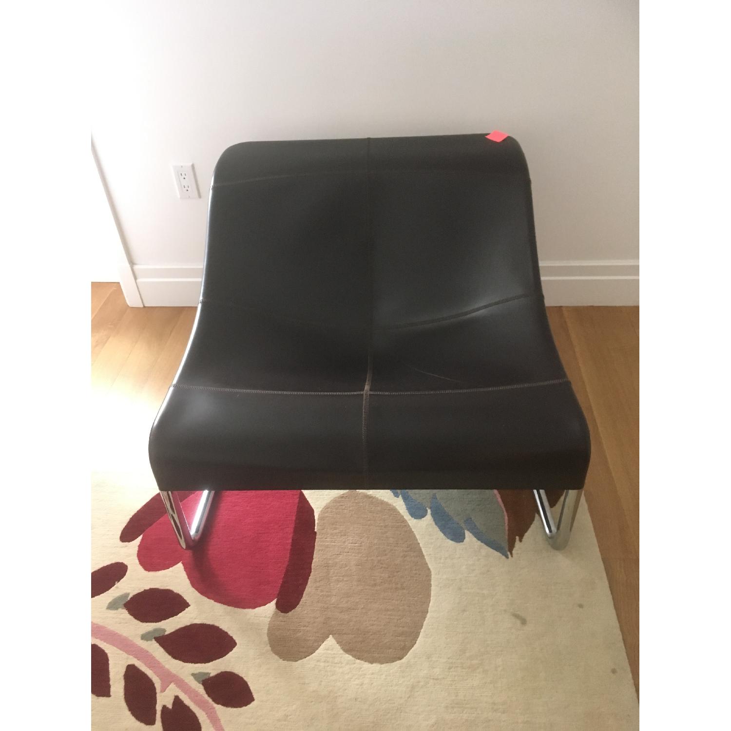 Minotti Saddle Leather Accent Chairs - image-1