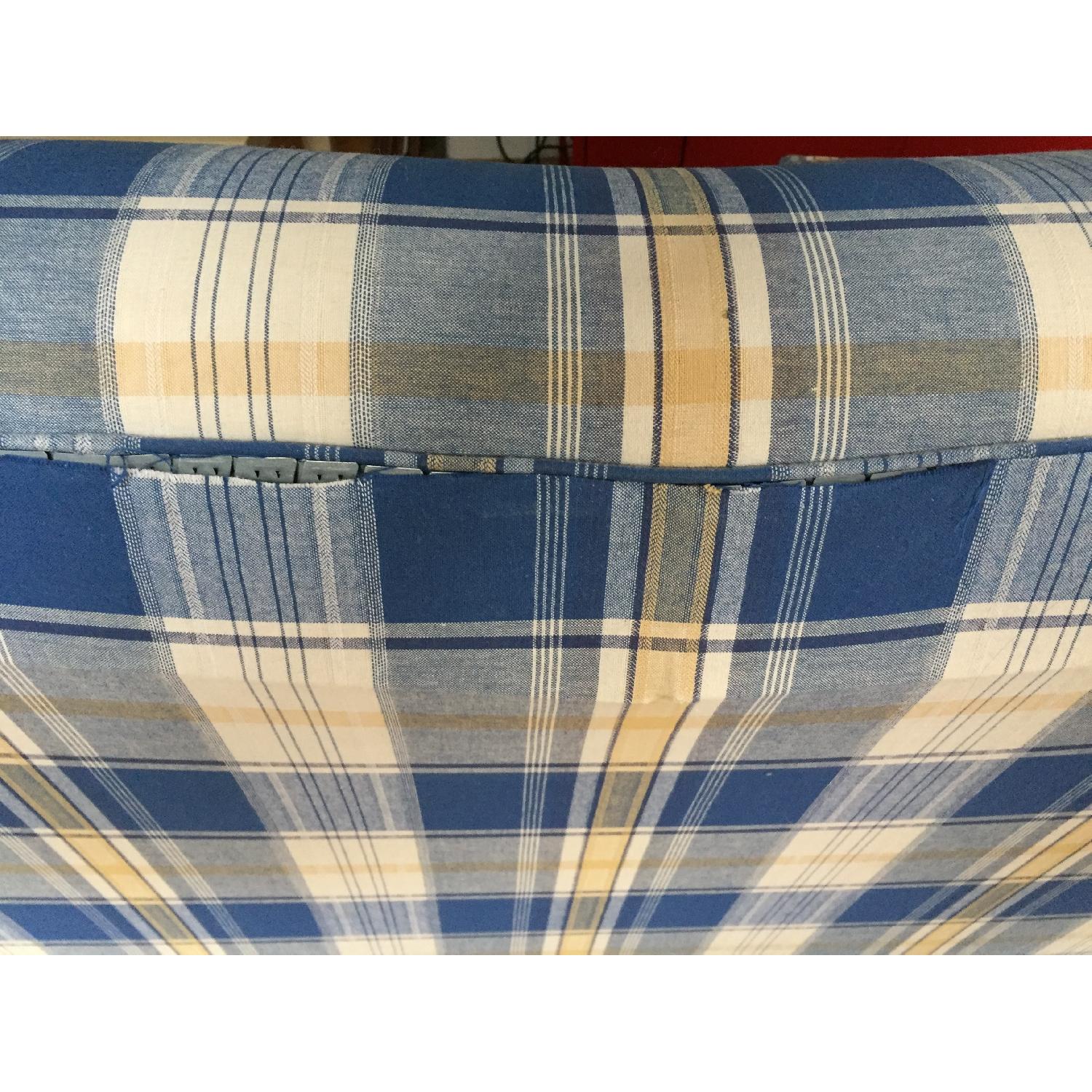 Plaid Sleeper Sofa + Arm Chair - image-5