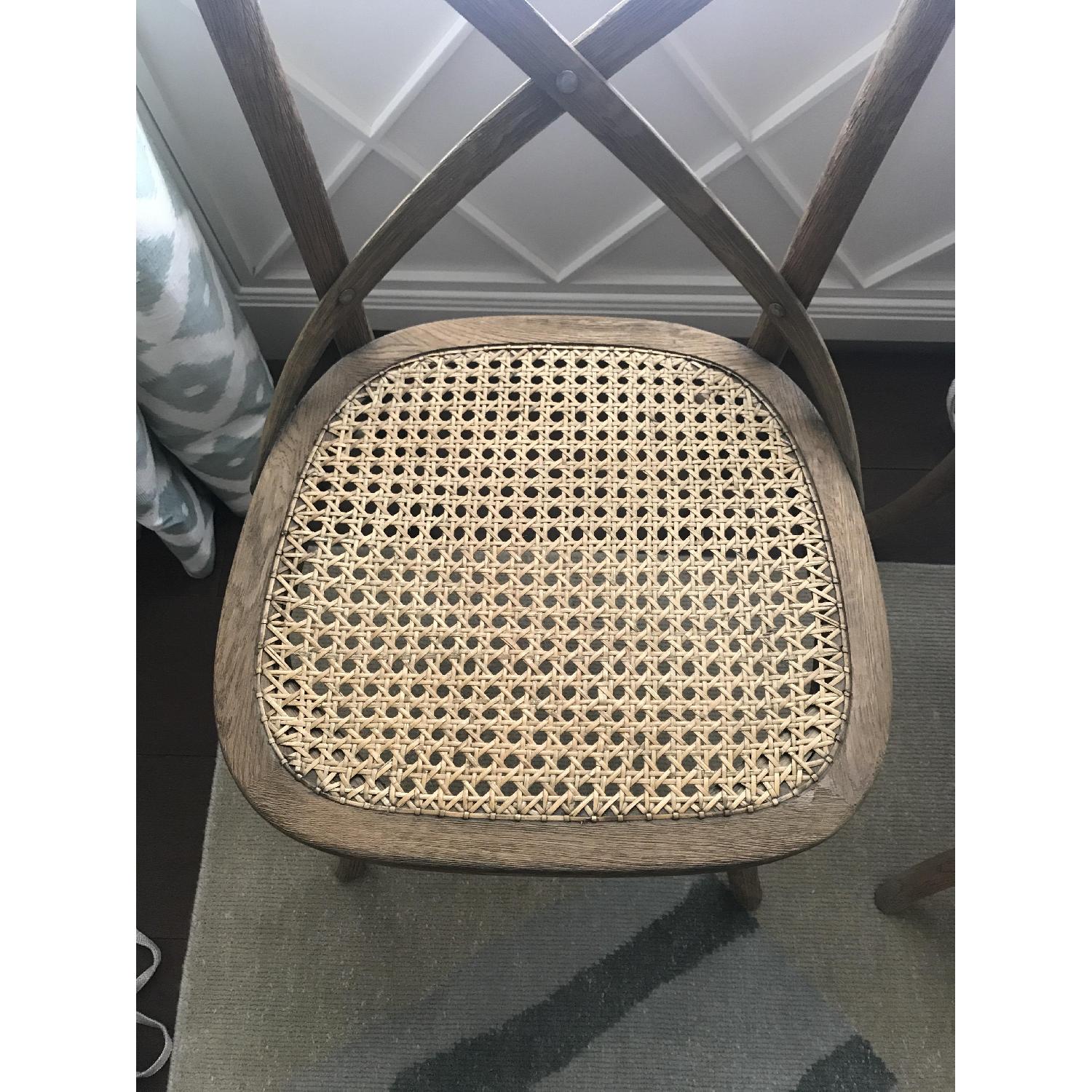 Restoration Hardware Madeleine Side Chairs w/ Belgian Linen Cushion - image-1