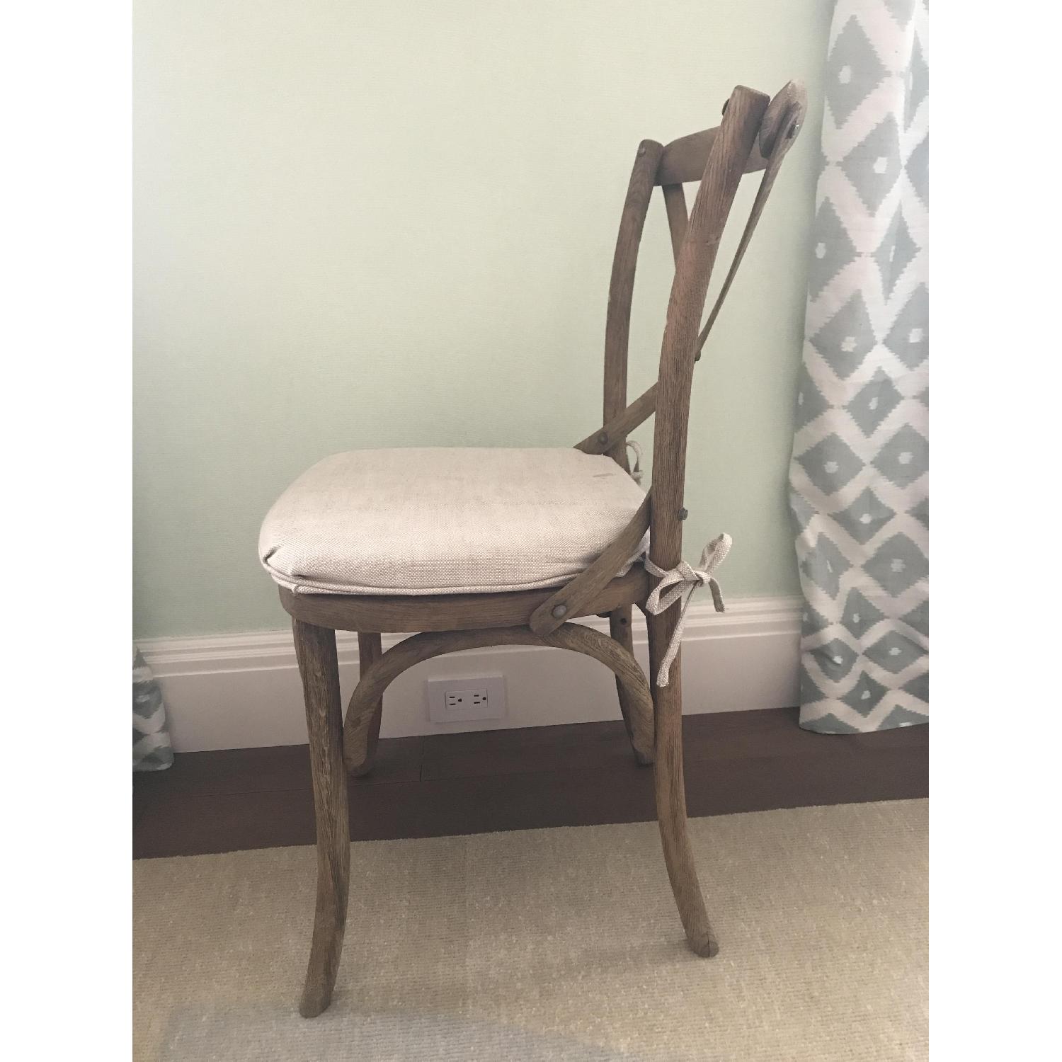 Restoration Hardware Madeleine Side Chairs w/ Belgian Linen Cushion - image-4