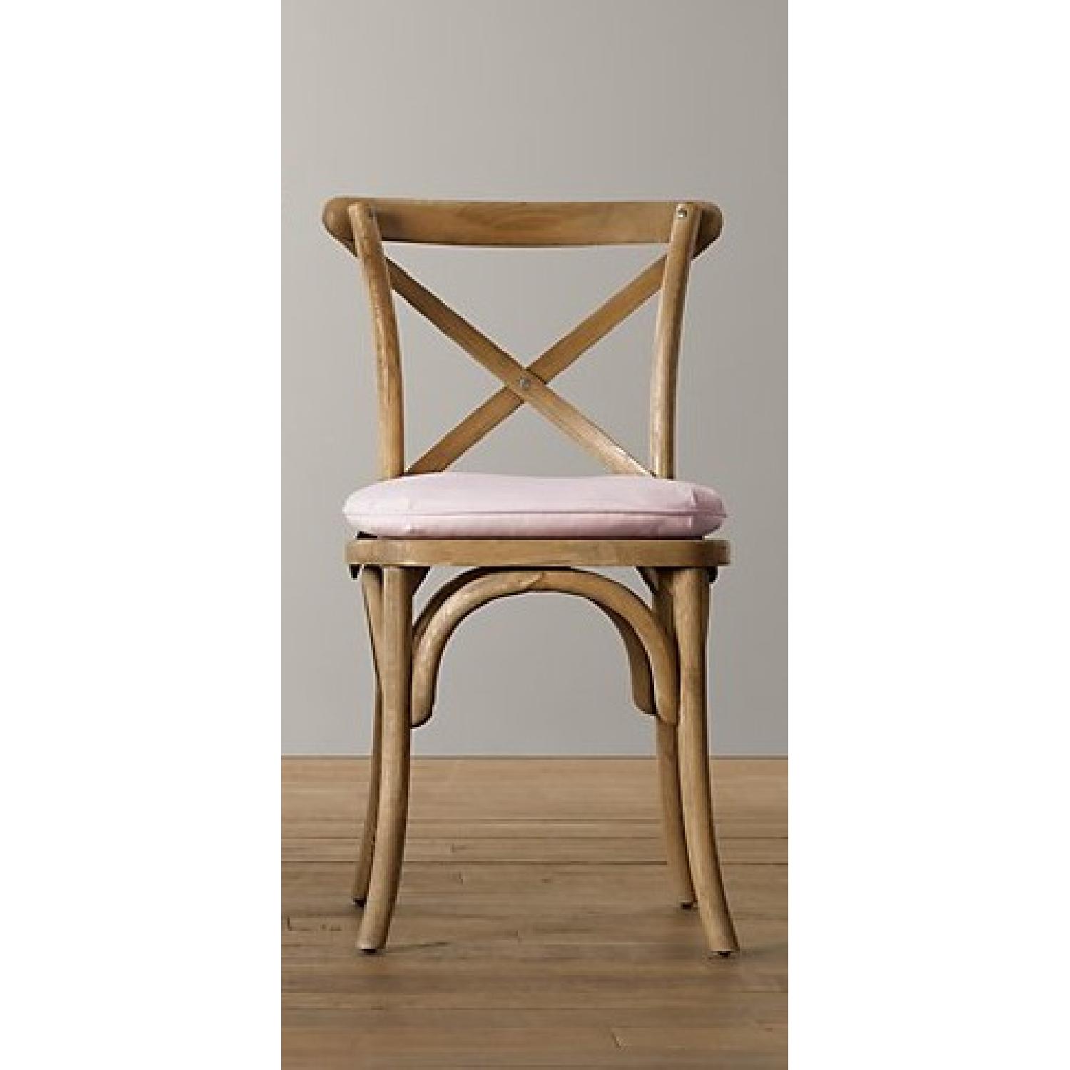 Restoration Hardware Madeleine Side Chairs w/ Belgian Linen Cushion - image-7