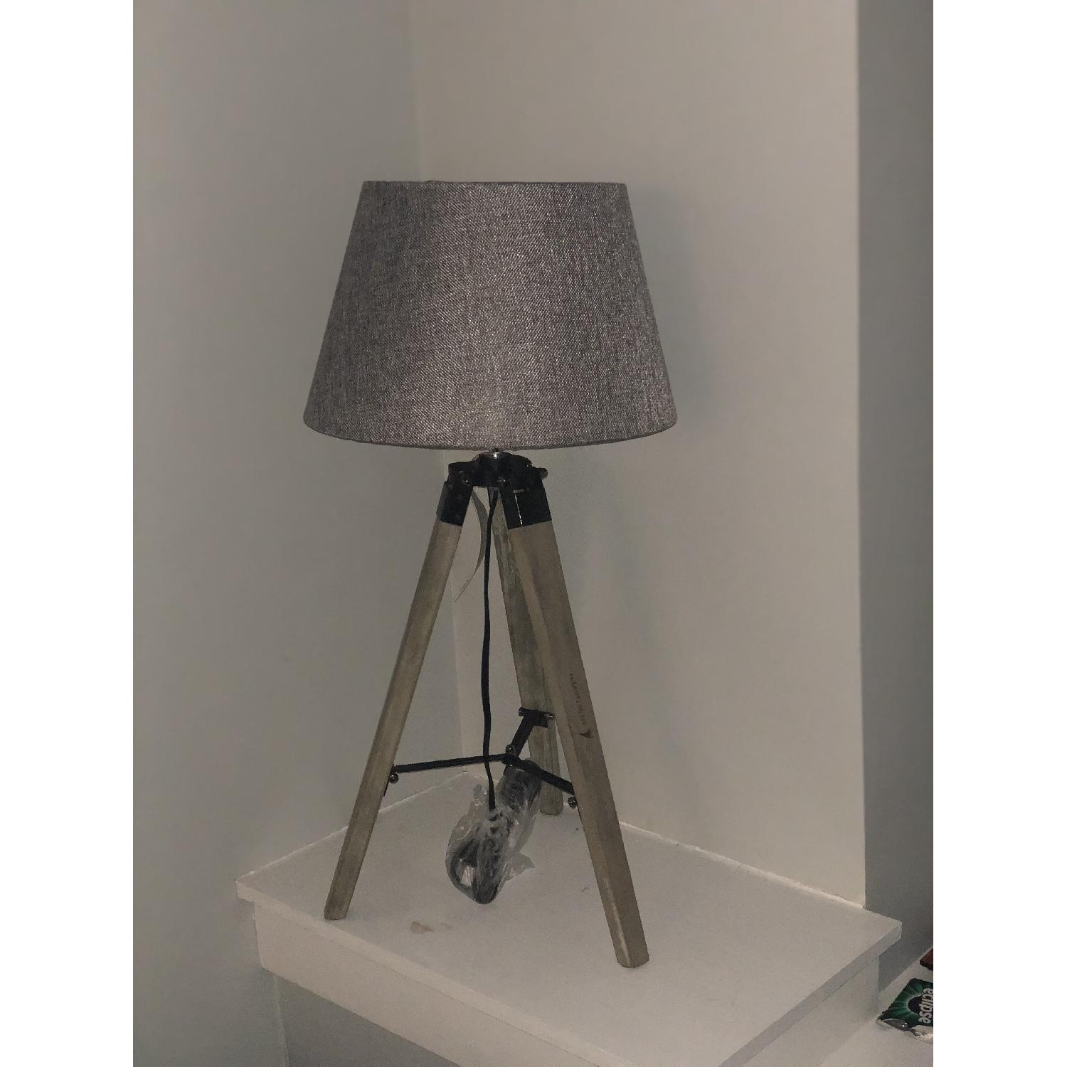 New Haven Small Rustic Tripod Floor Lamp - image-5