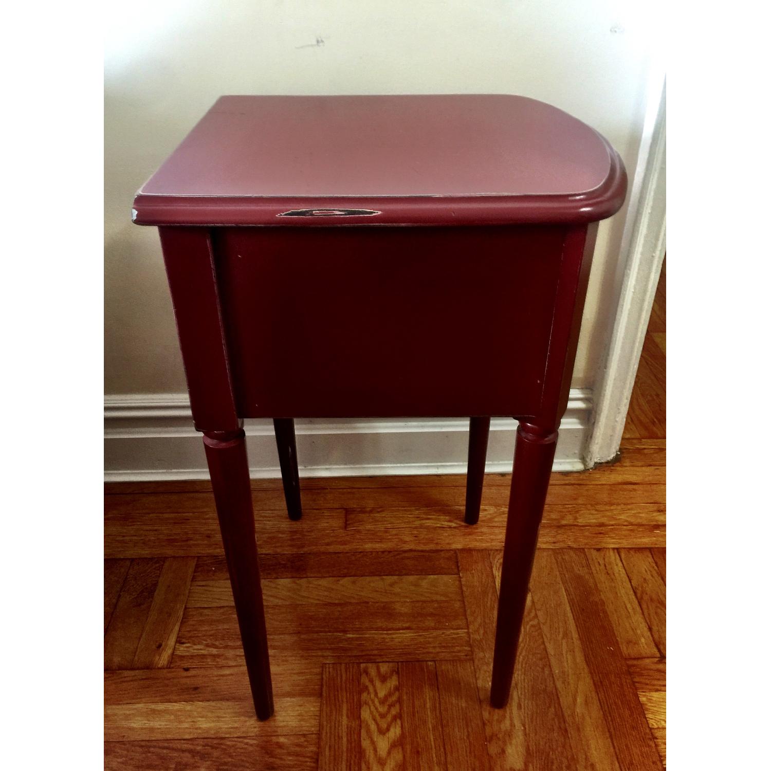 Pottery Barn Charlotte Bedside Table in Red - image-2