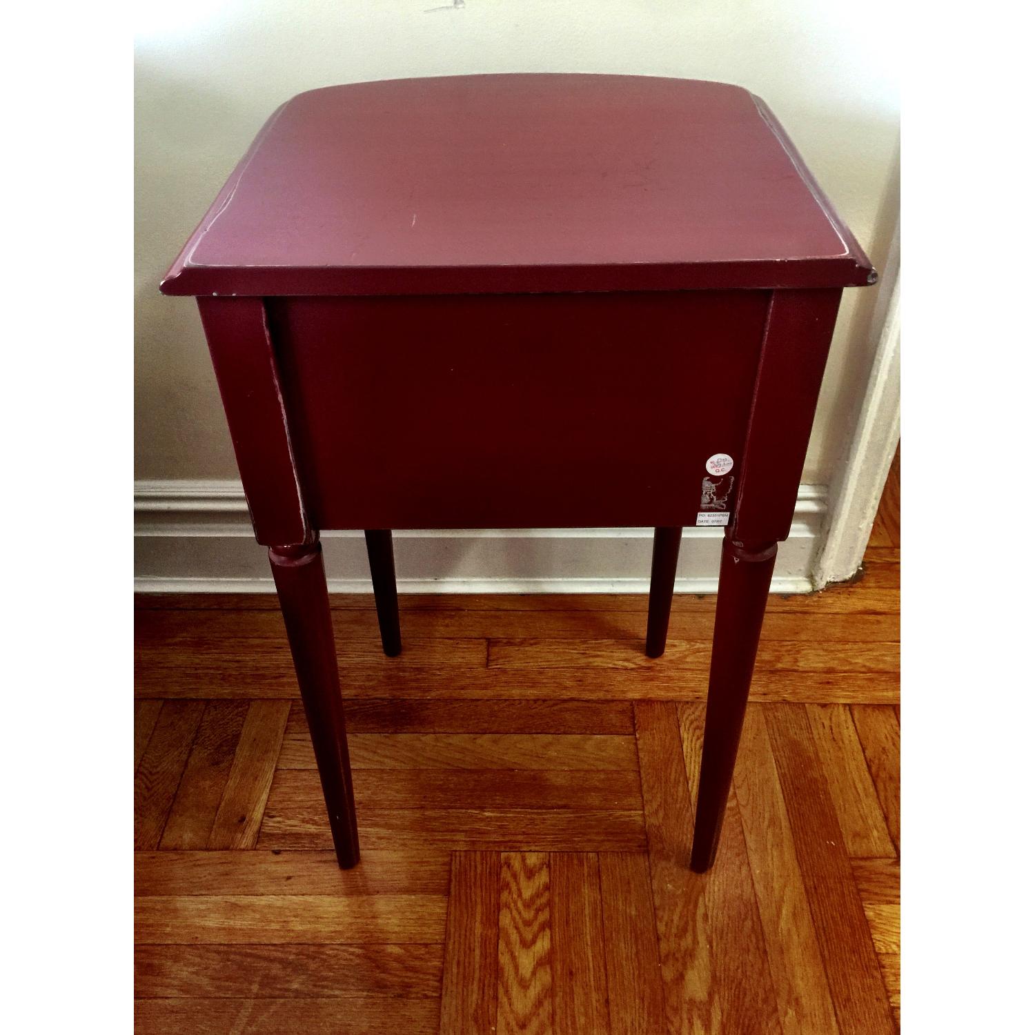 Pottery Barn Charlotte Bedside Table in Red - image-4