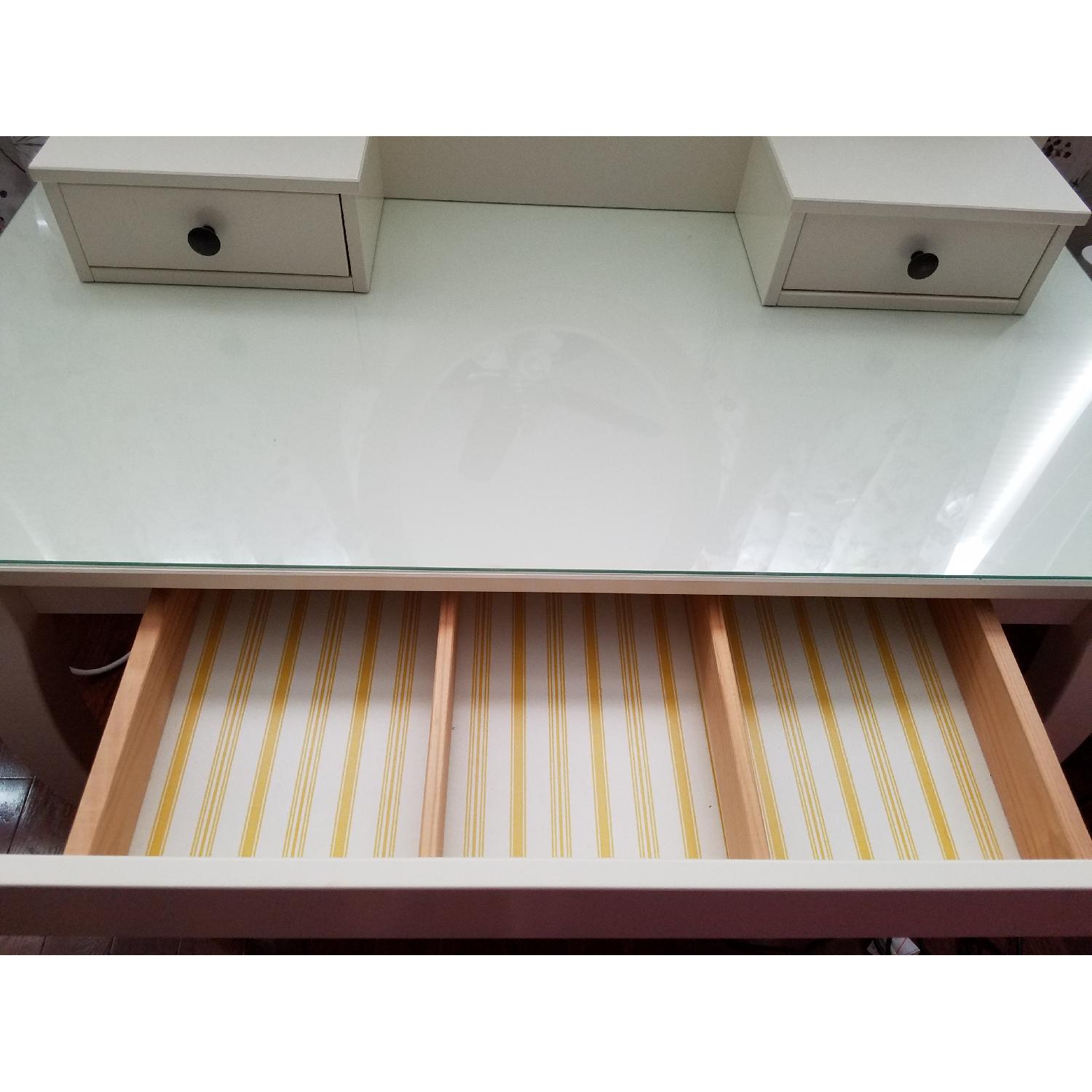 Ikea Hemnes White Dressing Table W Mirror Aptdeco