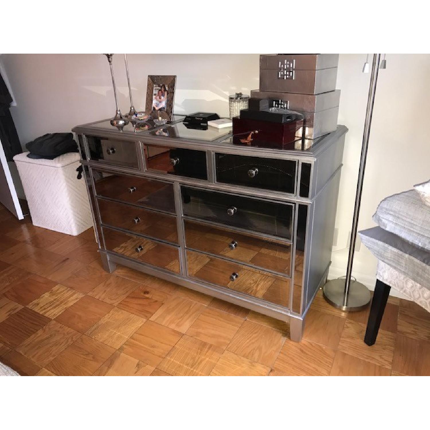 Pier 1 Mirrored Silver Dresser - image-4