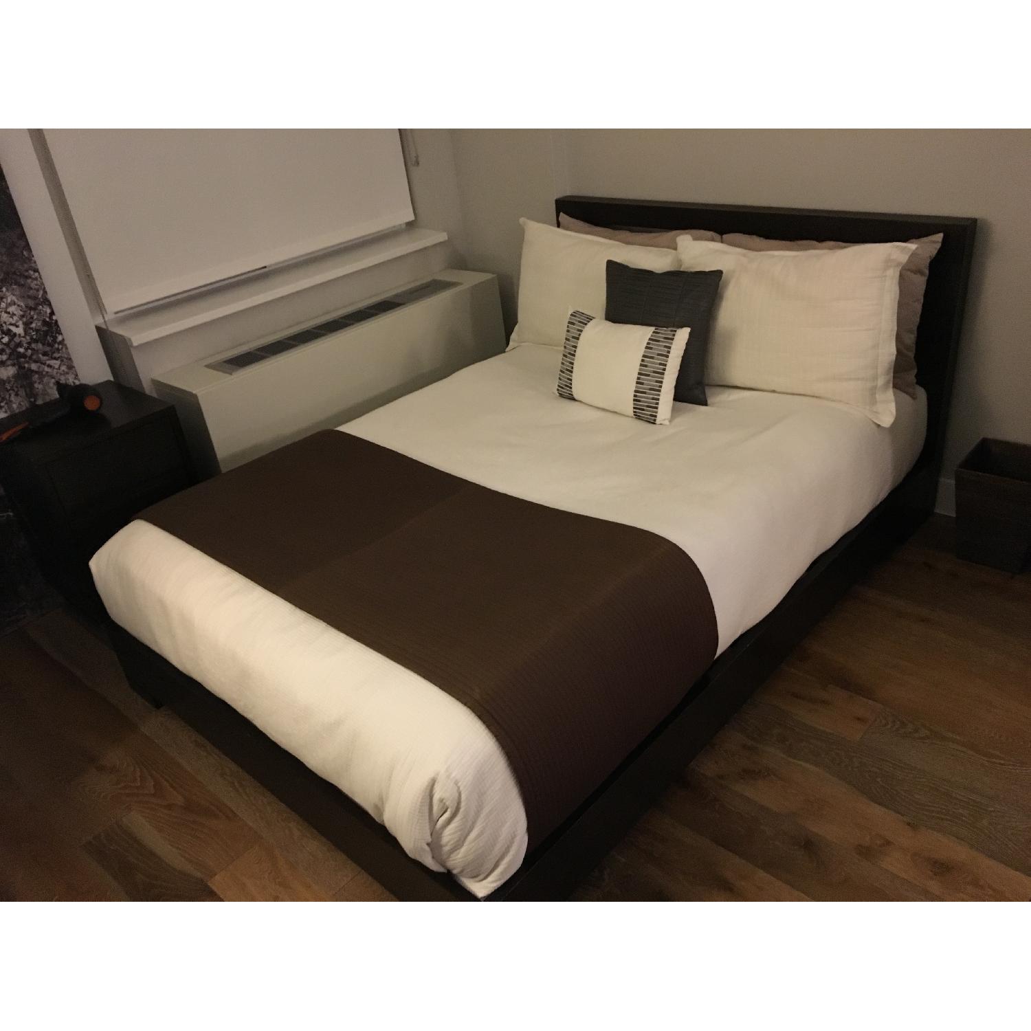 West Elm Full Size Platform Bed in Espresso - image-2