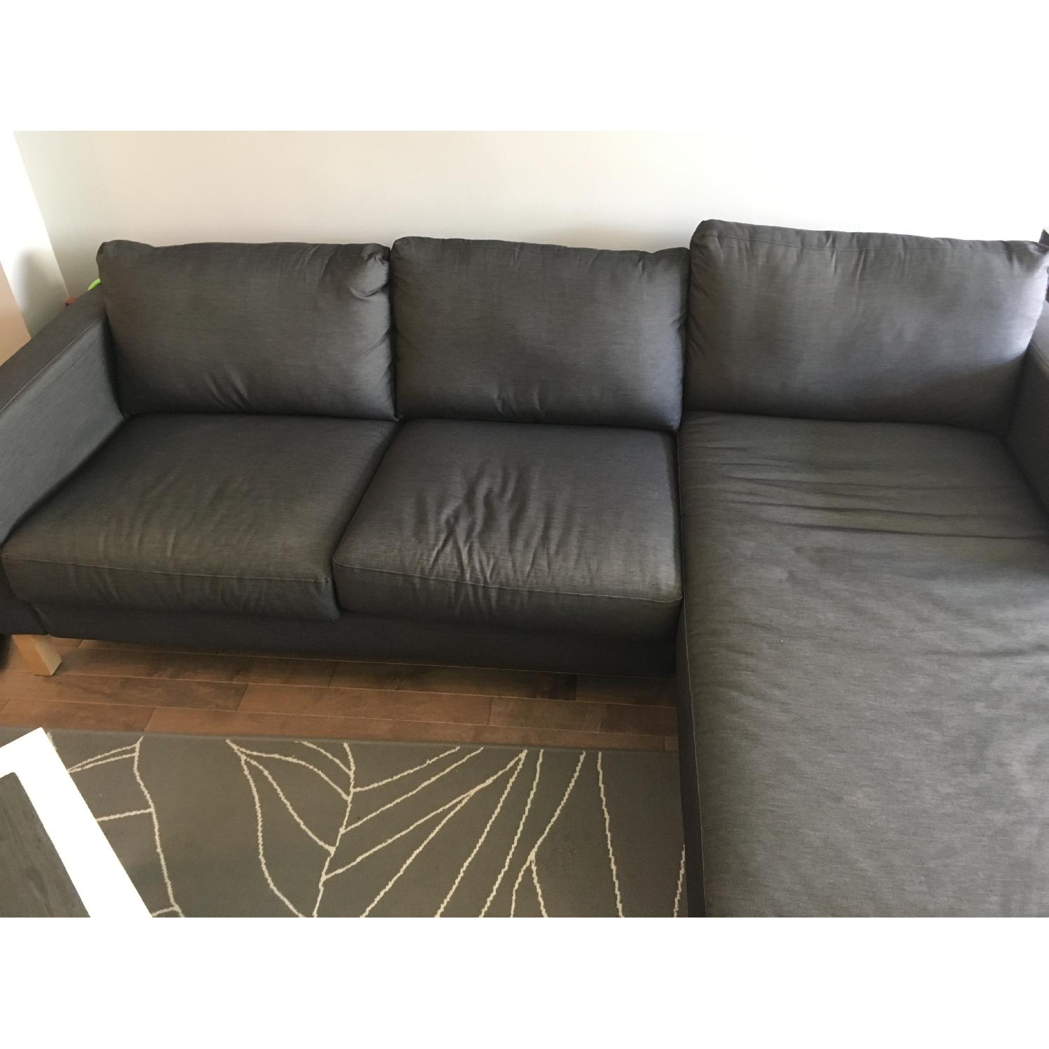 Ikea Karlstad Sectional Sofa w/ Chaise Lounge - image-1