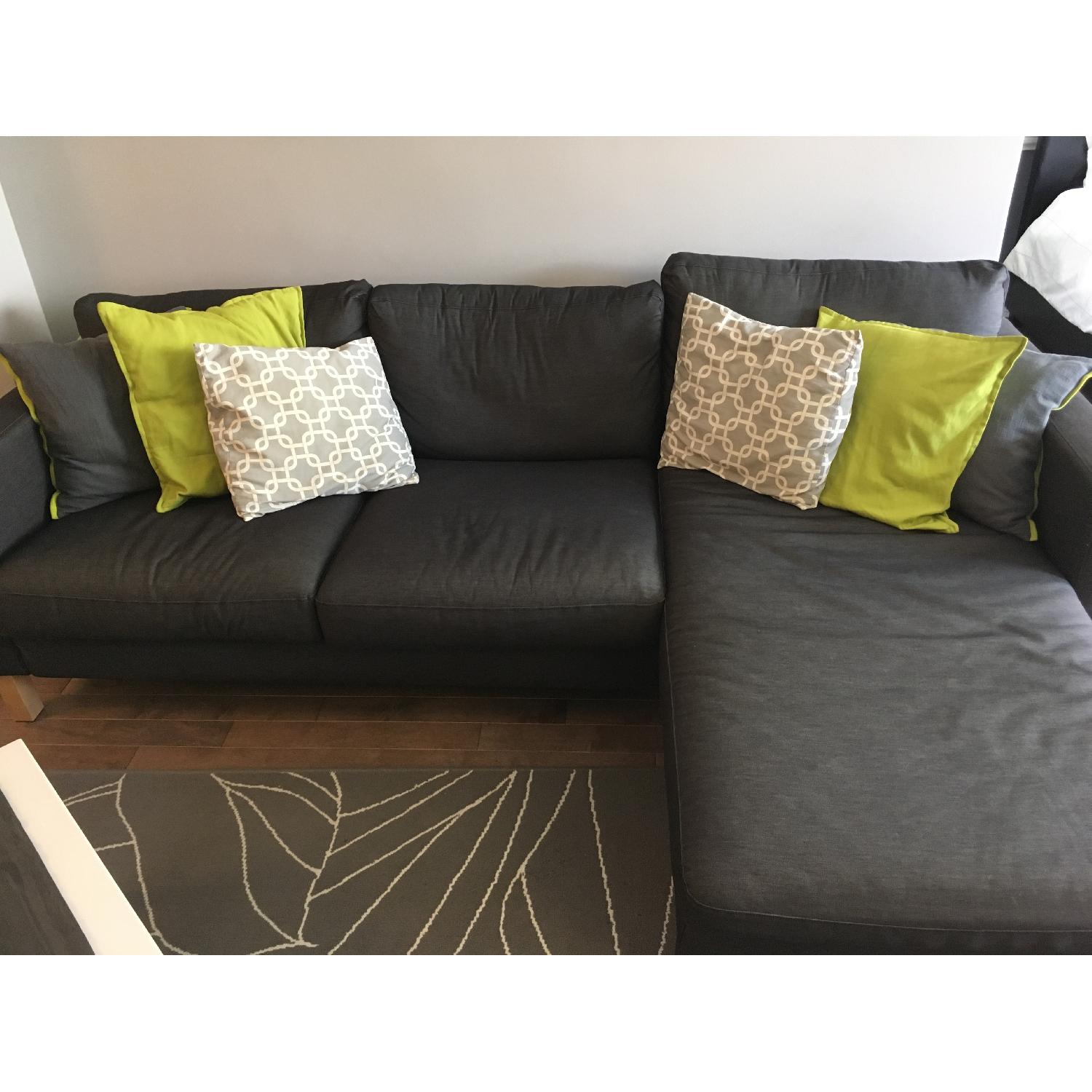 Ikea Karlstad Sectional Sofa w/ Chaise Lounge - image-5