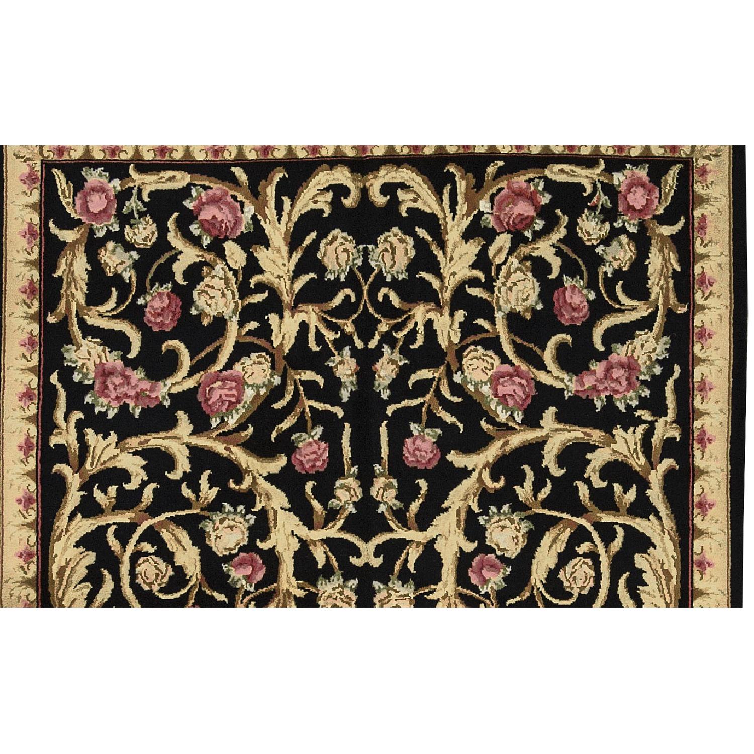 Savonnerie Traditional Hand Woven Area Rug - image-2