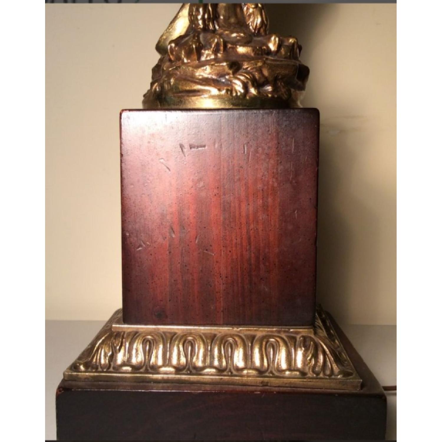 Brass Eagle Table Lamp on Plinth Base - image-5