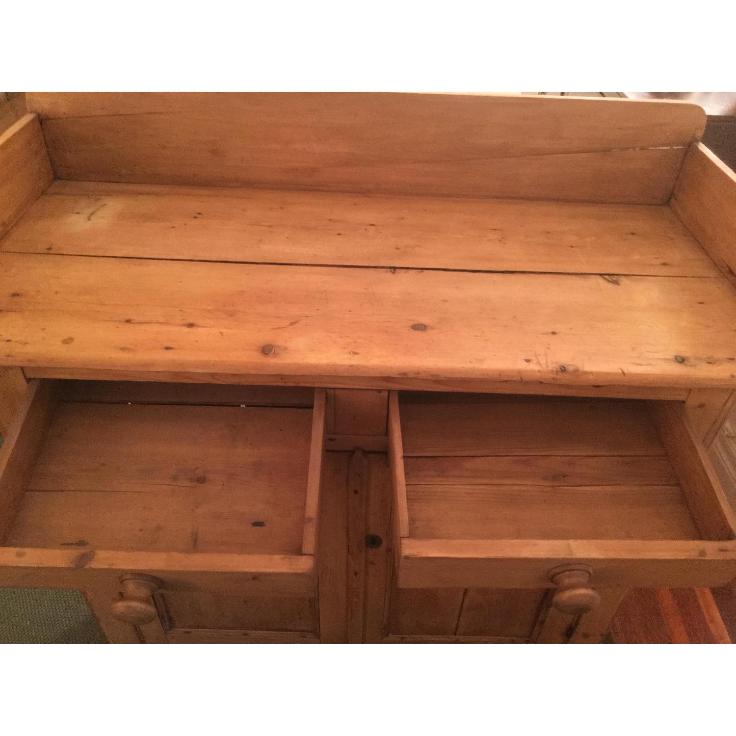 Antique Rustic Pine Sideboard - image-7