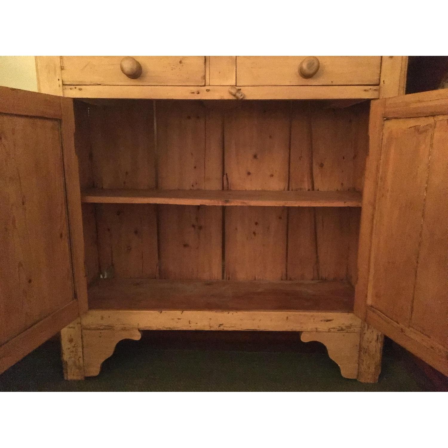 Antique Rustic Pine Sideboard - image-10