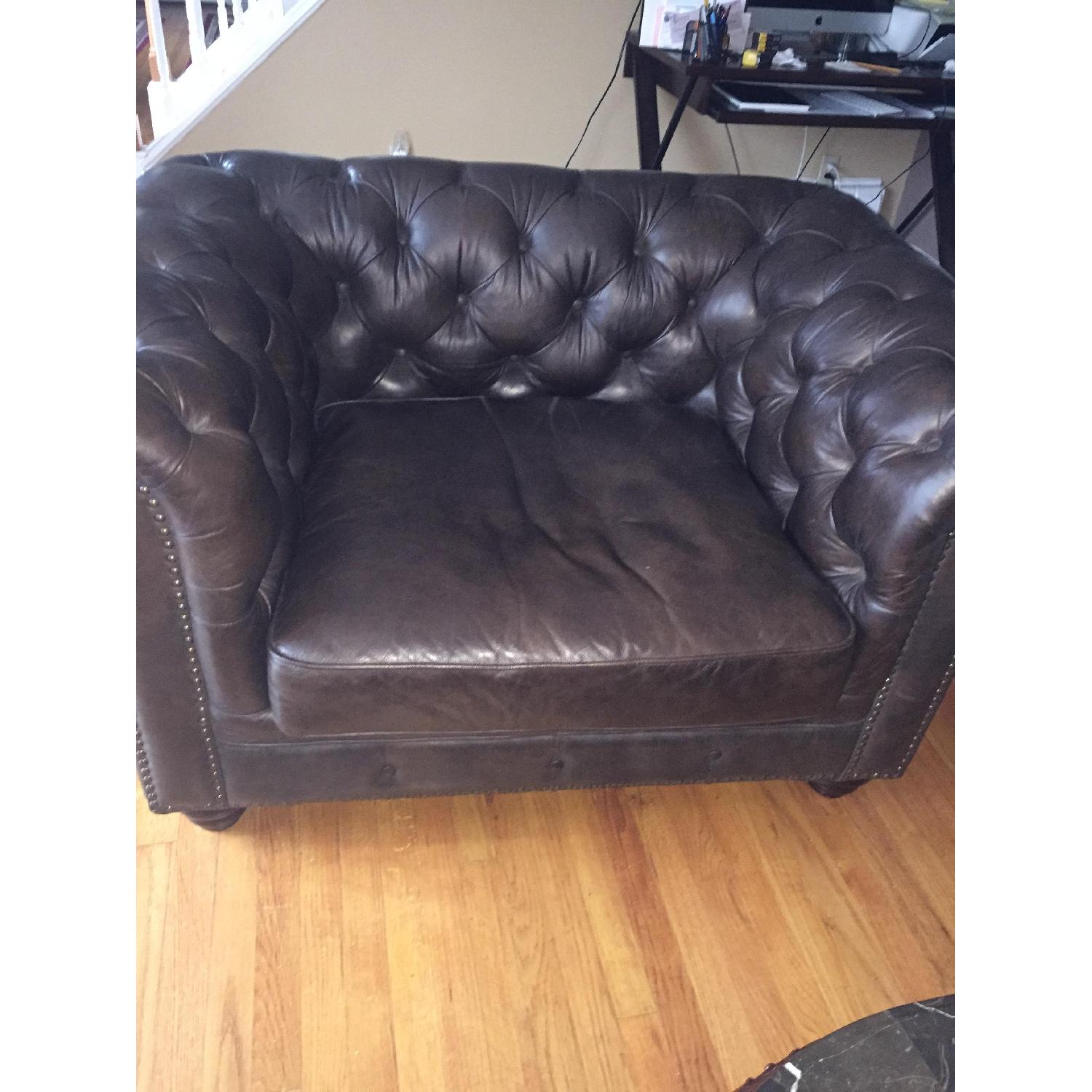 A.A. Laun Furniture Tufted Armchair - image-1