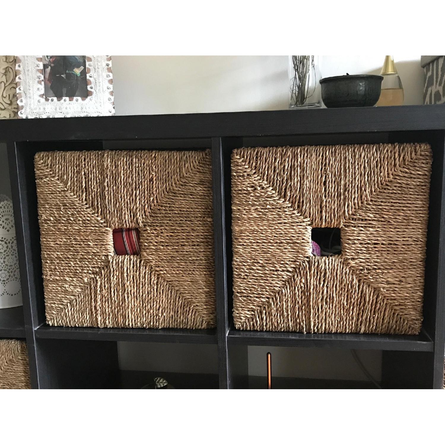 Ikea Kallax Black Wood Shelf Unit - image-2