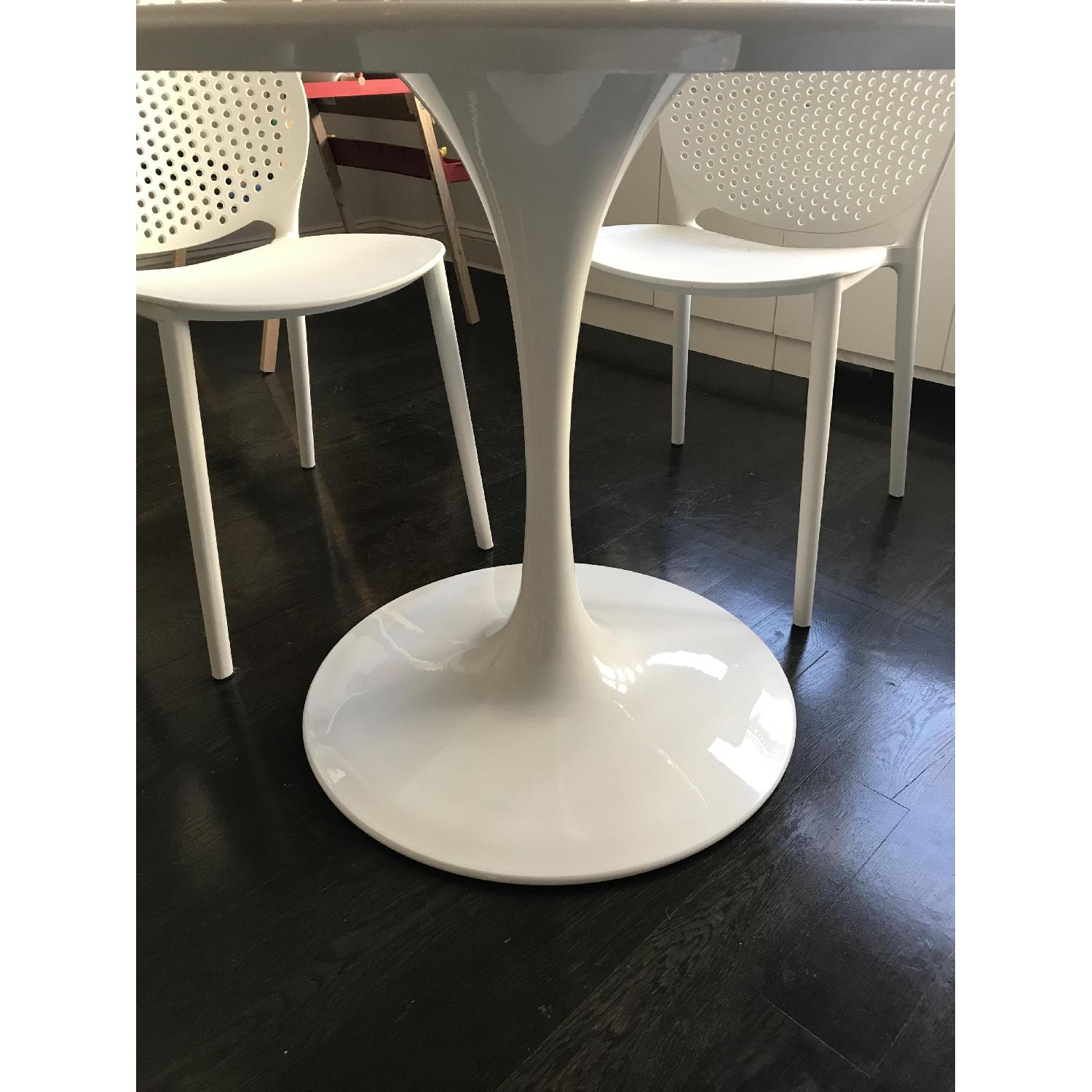 Modway White Saarinen Style Dining Table - image-1