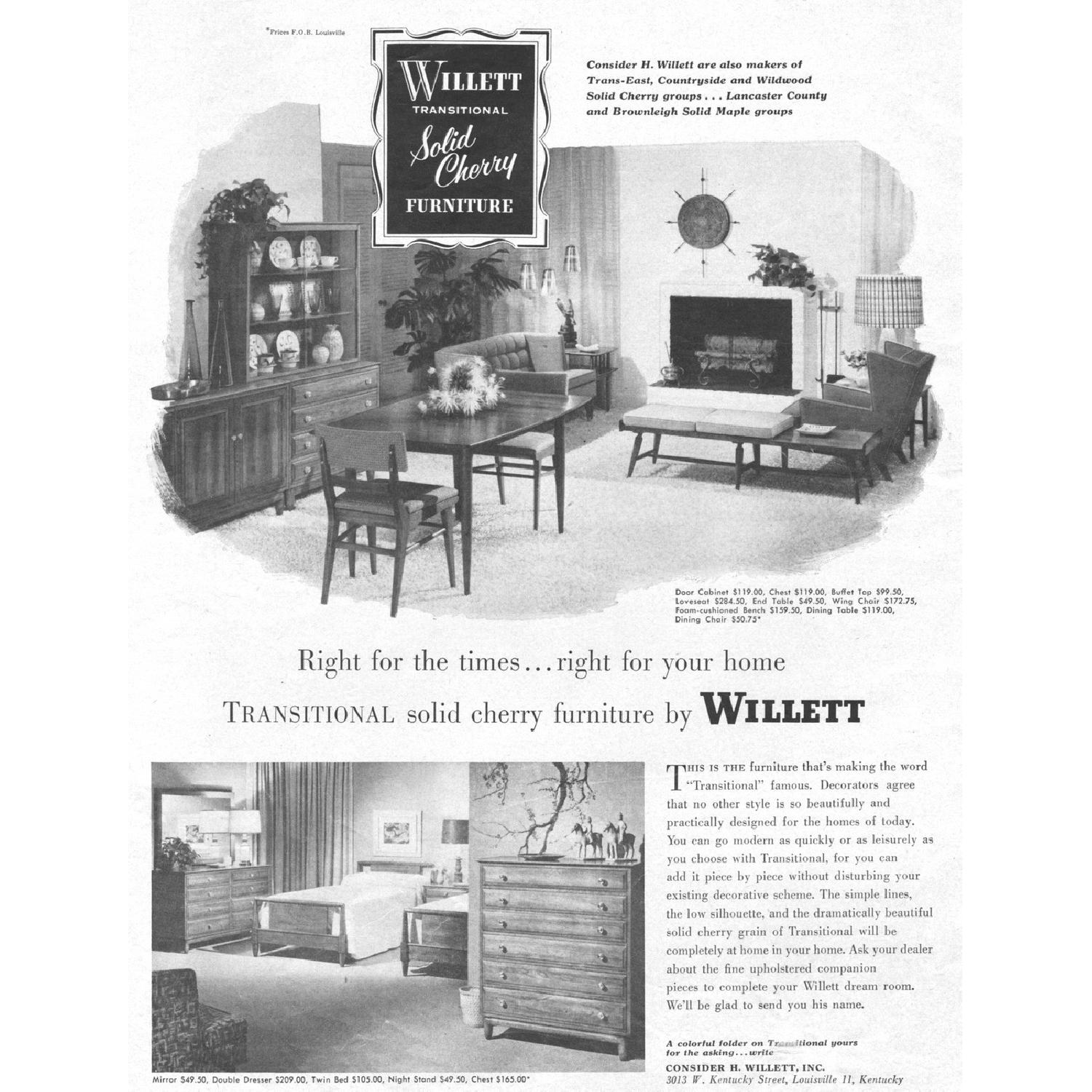 Willett Furniture Solid Cherry 4 Piece Bedroom Set - image-31