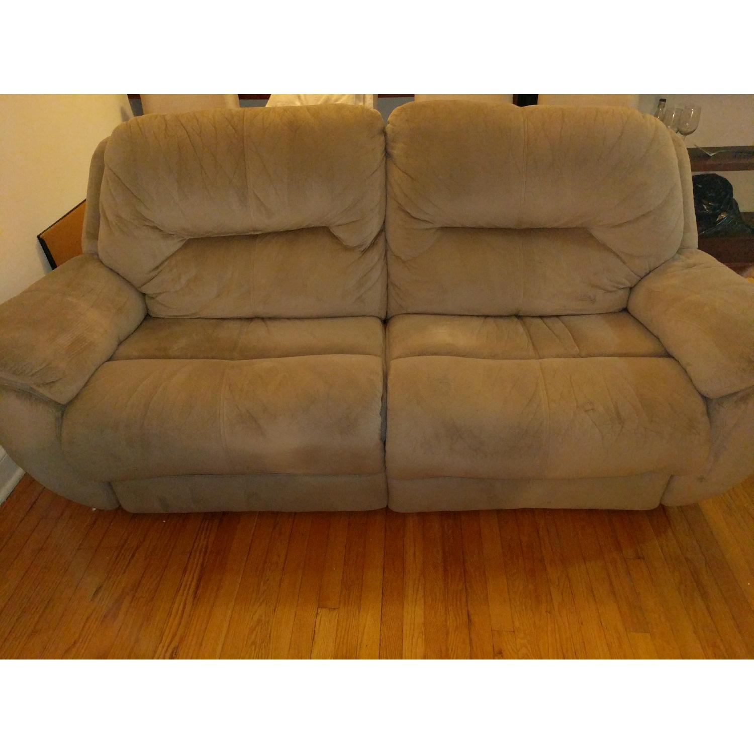 Raymour & Flanigan Kathy Ireland 2-Seater Reclining Sofa - image-1