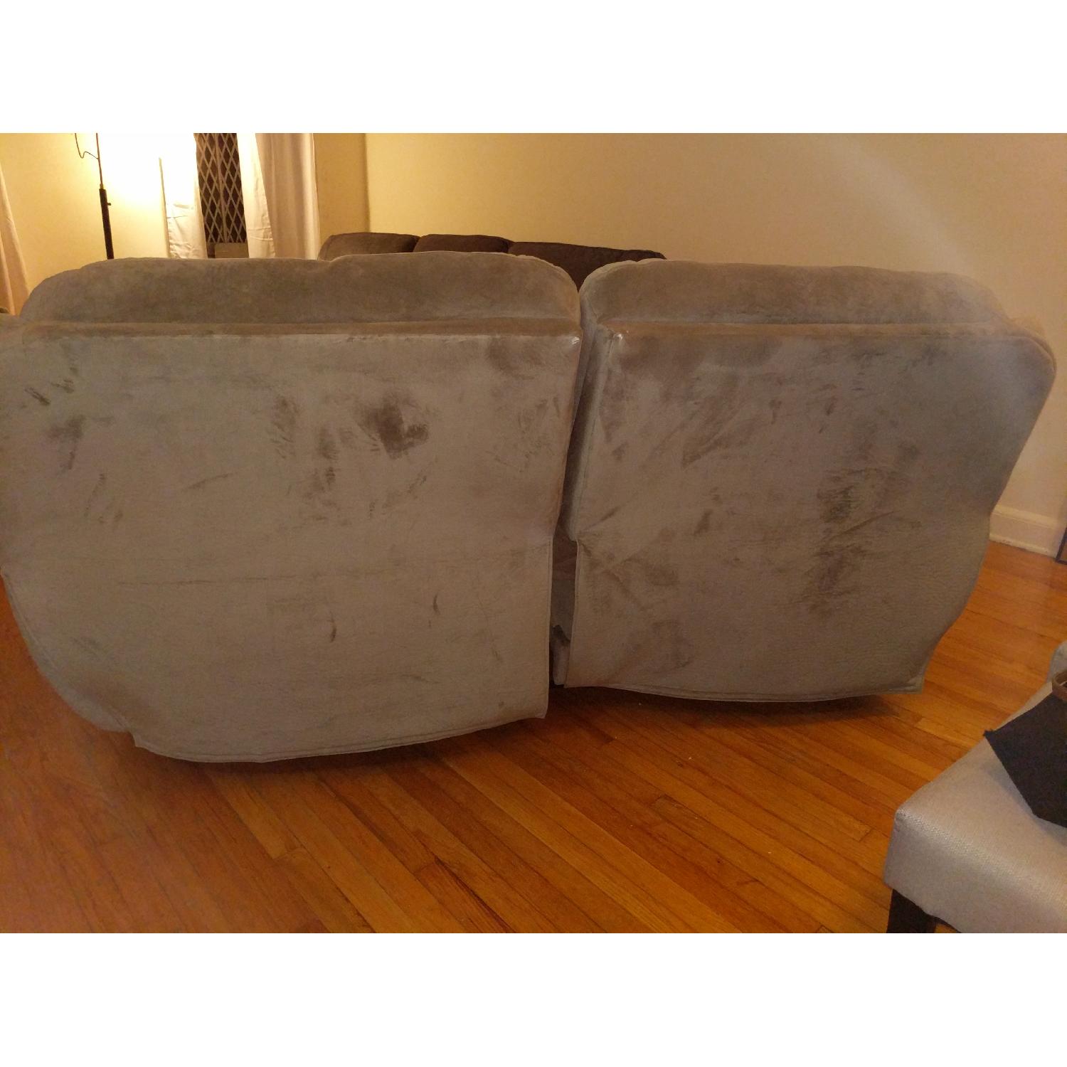 Raymour & Flanigan Kathy Ireland 2-Seater Reclining Sofa - image-4