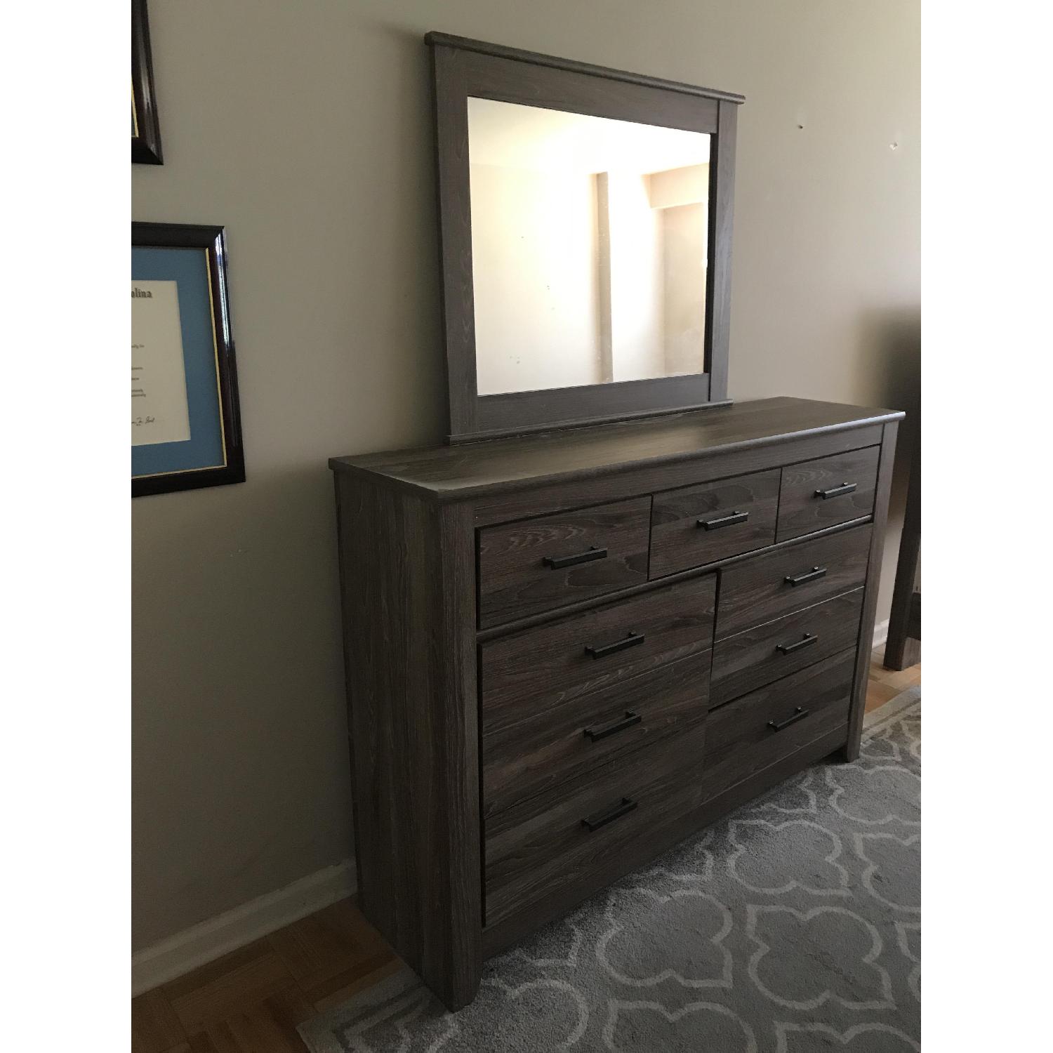 Ashley's Gray Dresser w/ Mirror - image-2