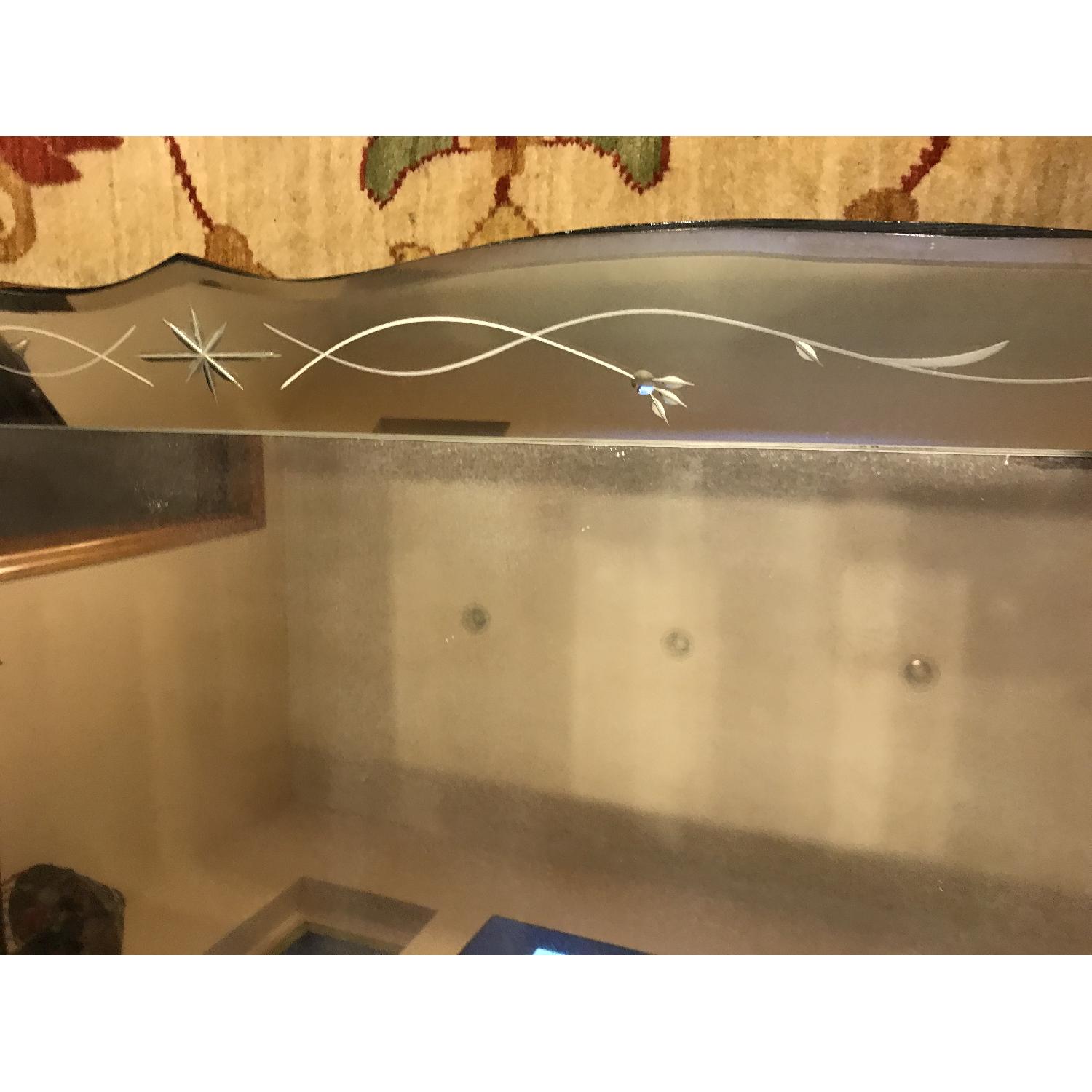 Vintage Venetian Hollywood Regency Etched Mirror - image-3