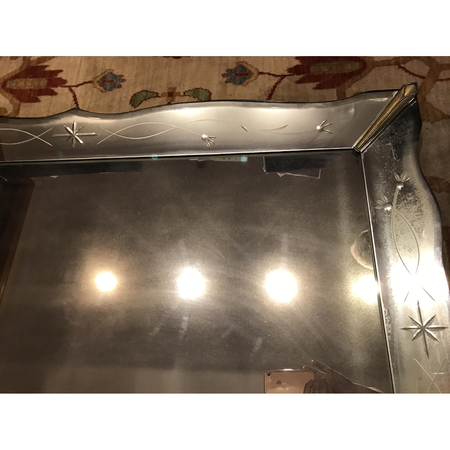 Vintage Venetian Hollywood Regency Etched Mirror - image-4