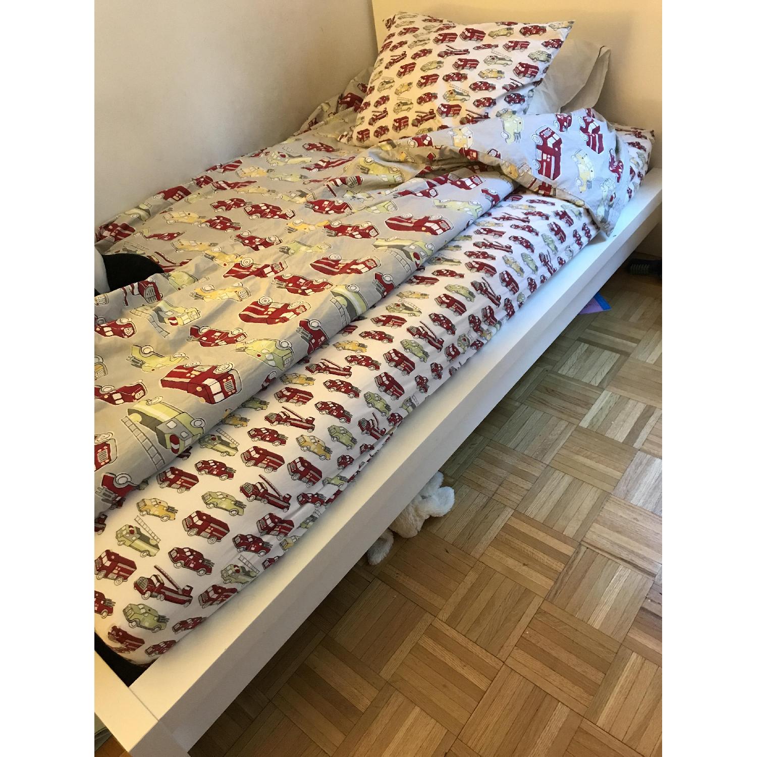 Ikea Malm Twin Size Low Bed Frame w/ Luroy Slats - image-3