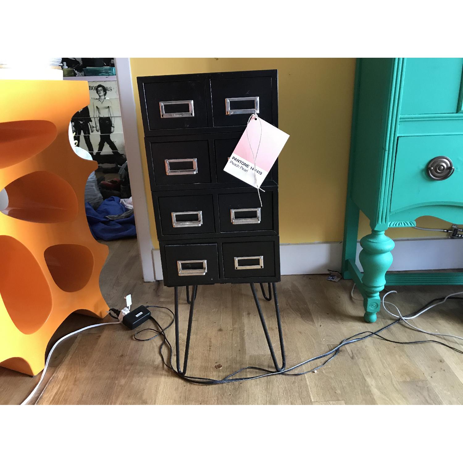 Vintage Flash Card Filing Cabinet - image-1