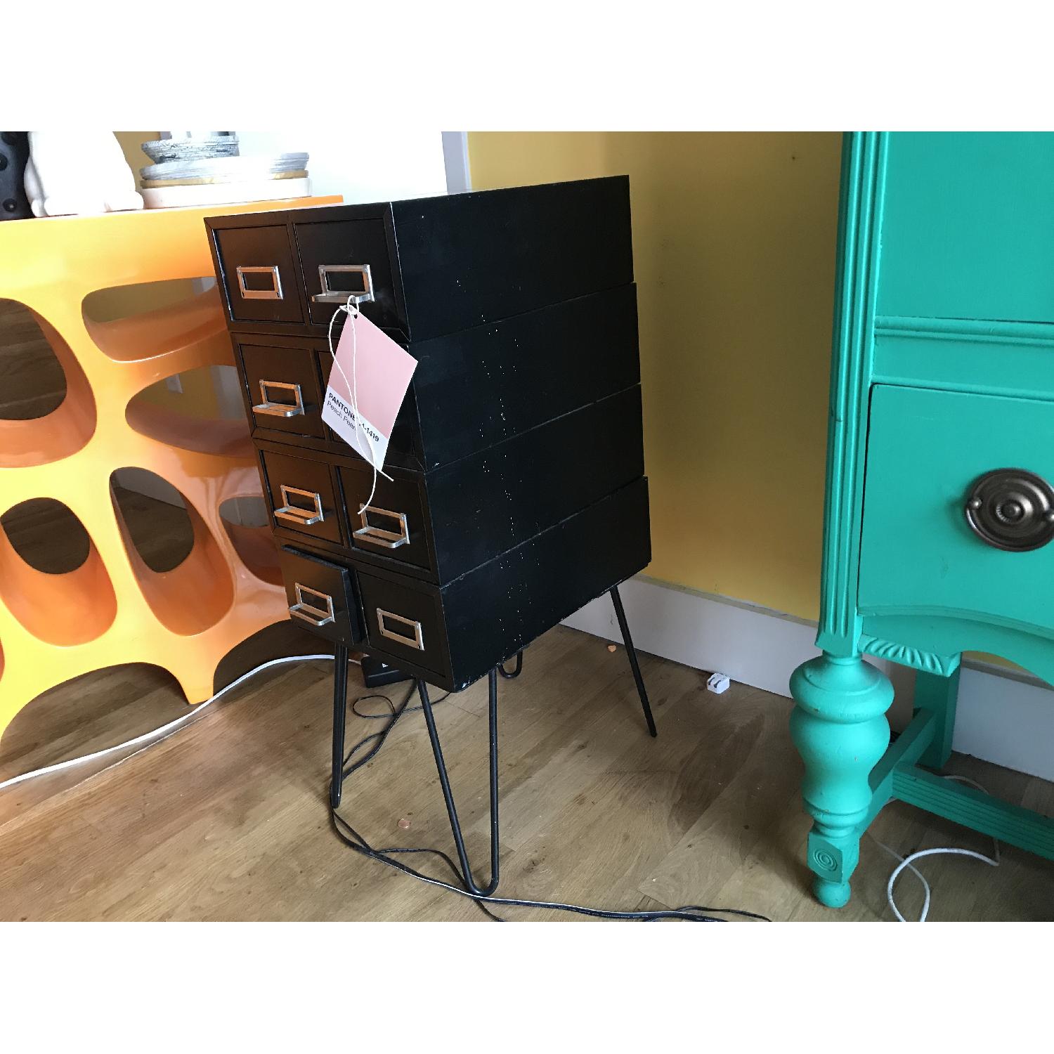 Vintage Flash Card Filing Cabinet - image-2