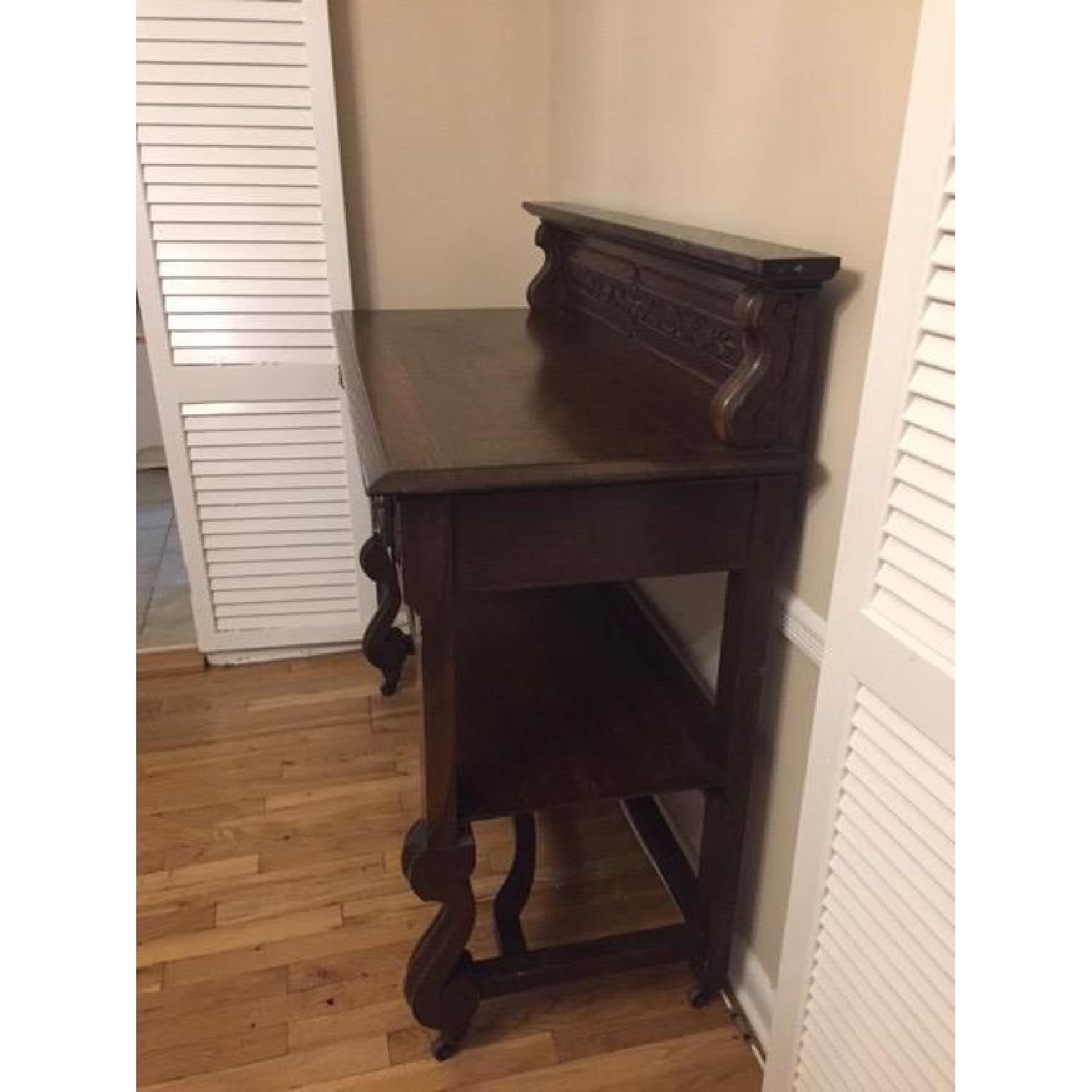 Daniel Jones Vintage Wood Sideboard w/ Ornate Details - image-2