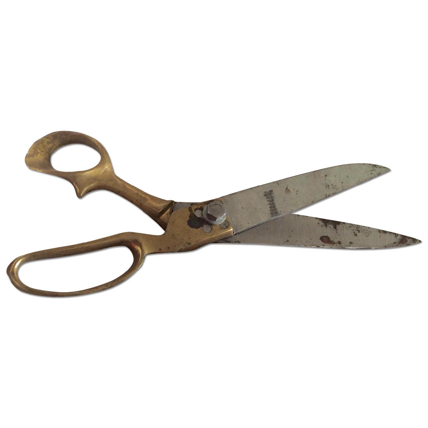 Restoration Hardware Large Metal Scissors - image-0