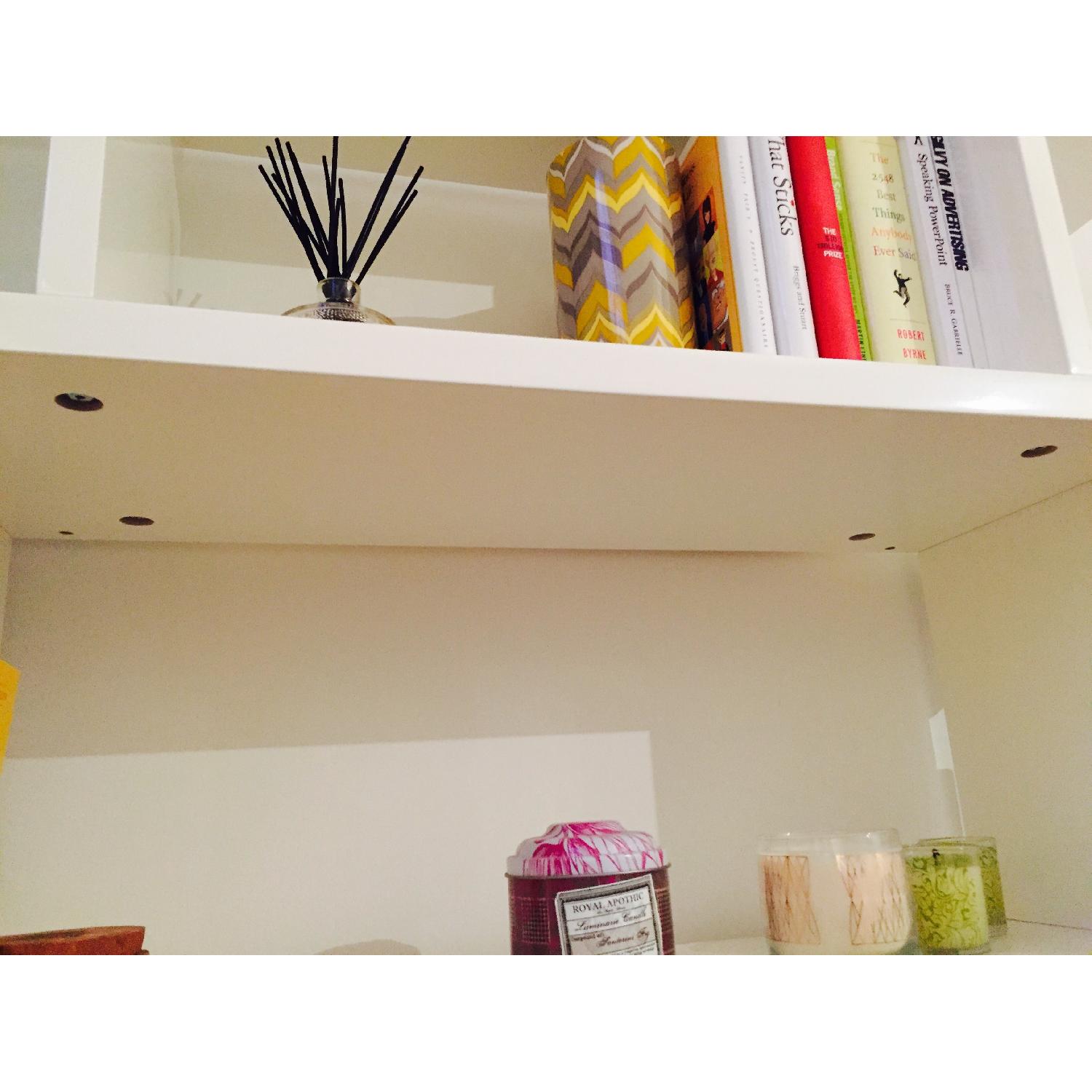 CB2 White Bookcase - image-1