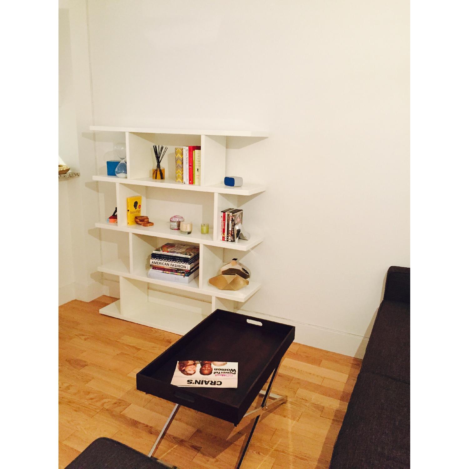 CB2 White Bookcase - image-4