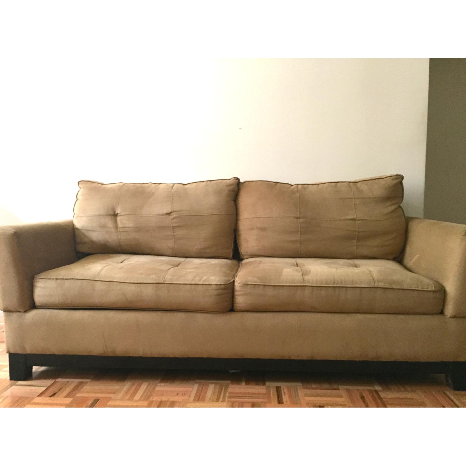Jennifer Convertibles Sofa Bed + Love Seat Set - image-1